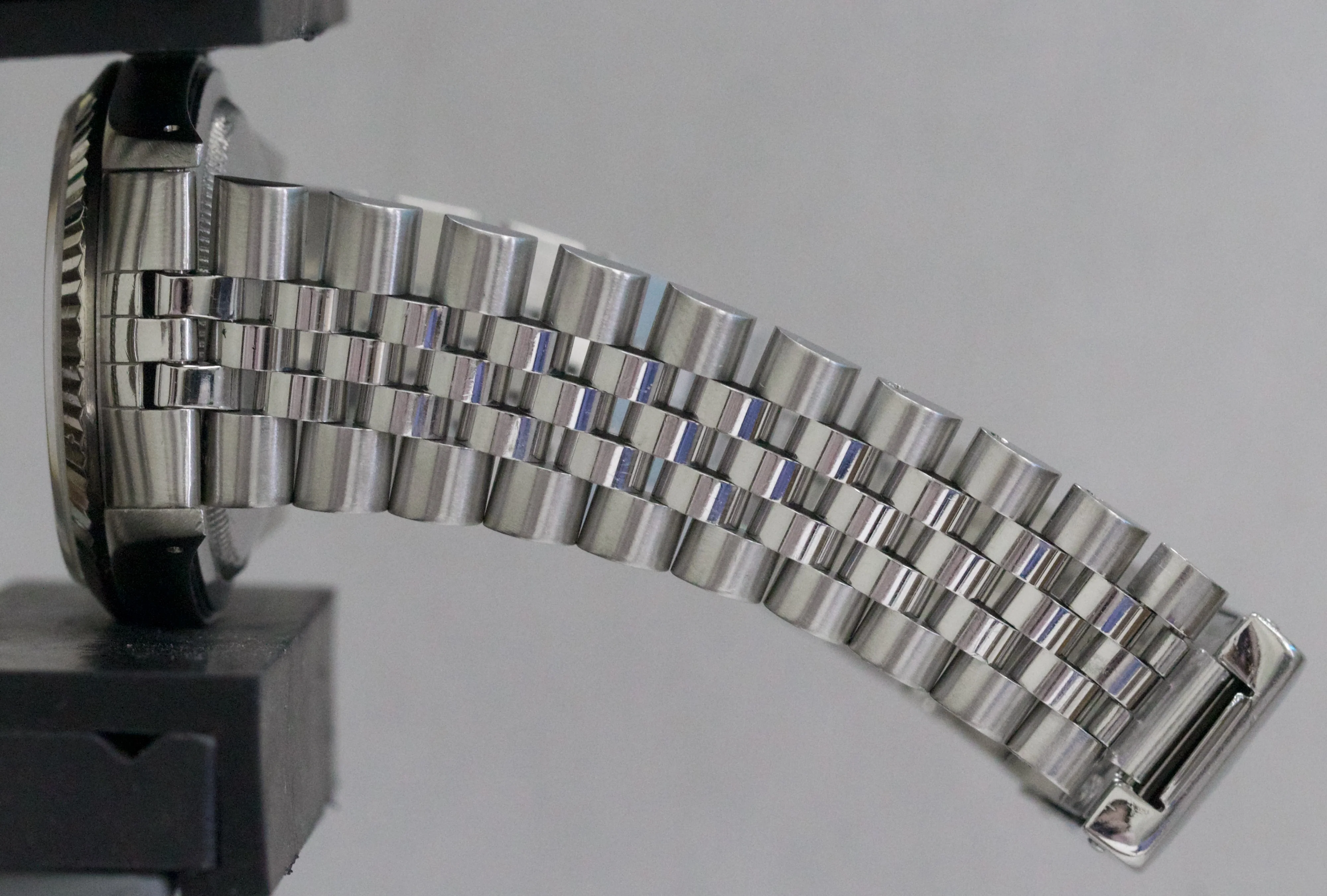 Rolex DateJust FACTORY PATINA SILVER DIAMOND 36mm 18K Gold JUBILEE Steel 16234 - Image 10