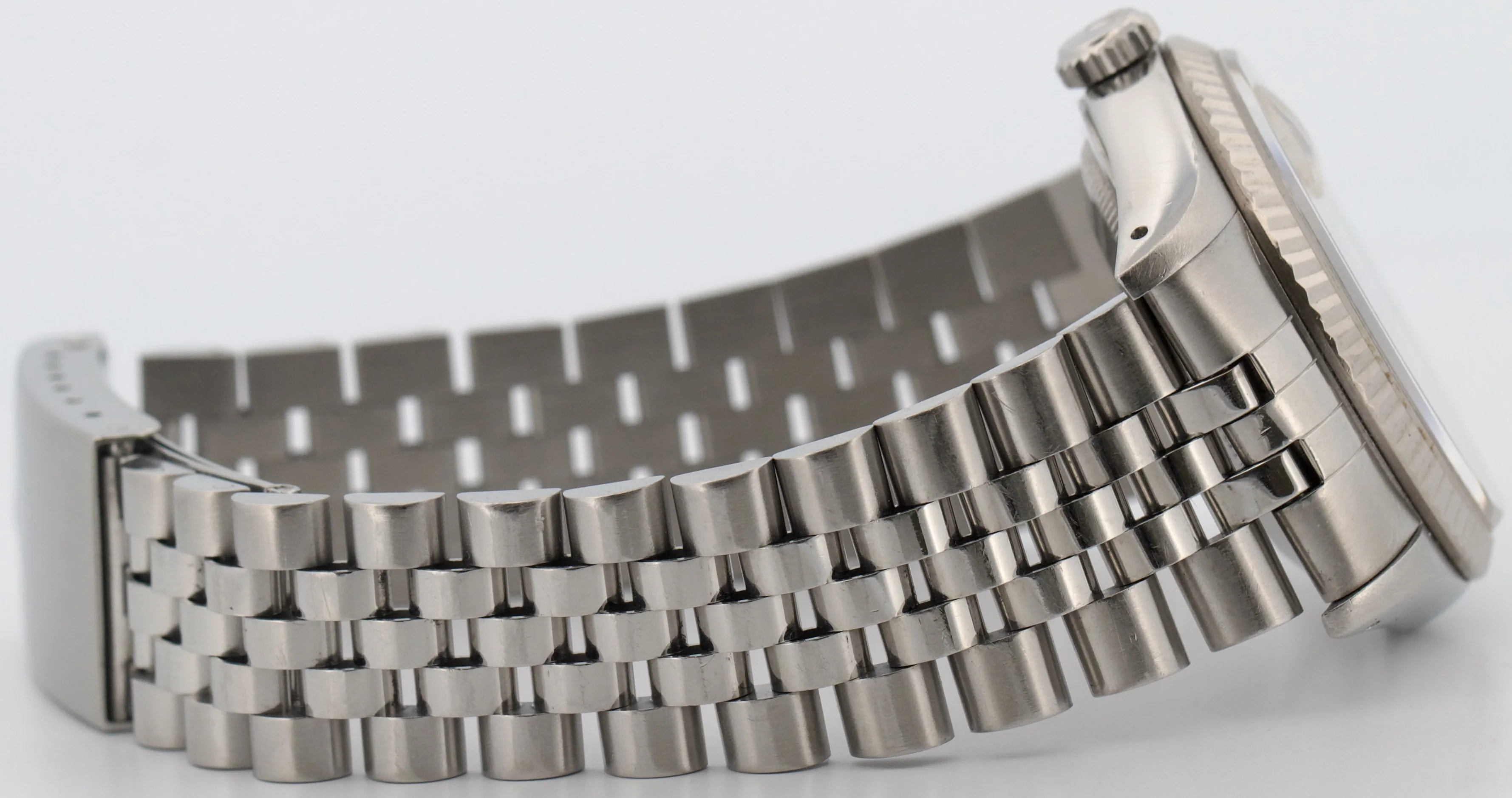 Rolex DateJust FACTORY PATINA SILVER DIAMOND 36mm 18K Gold JUBILEE Steel 16234 - Image 8