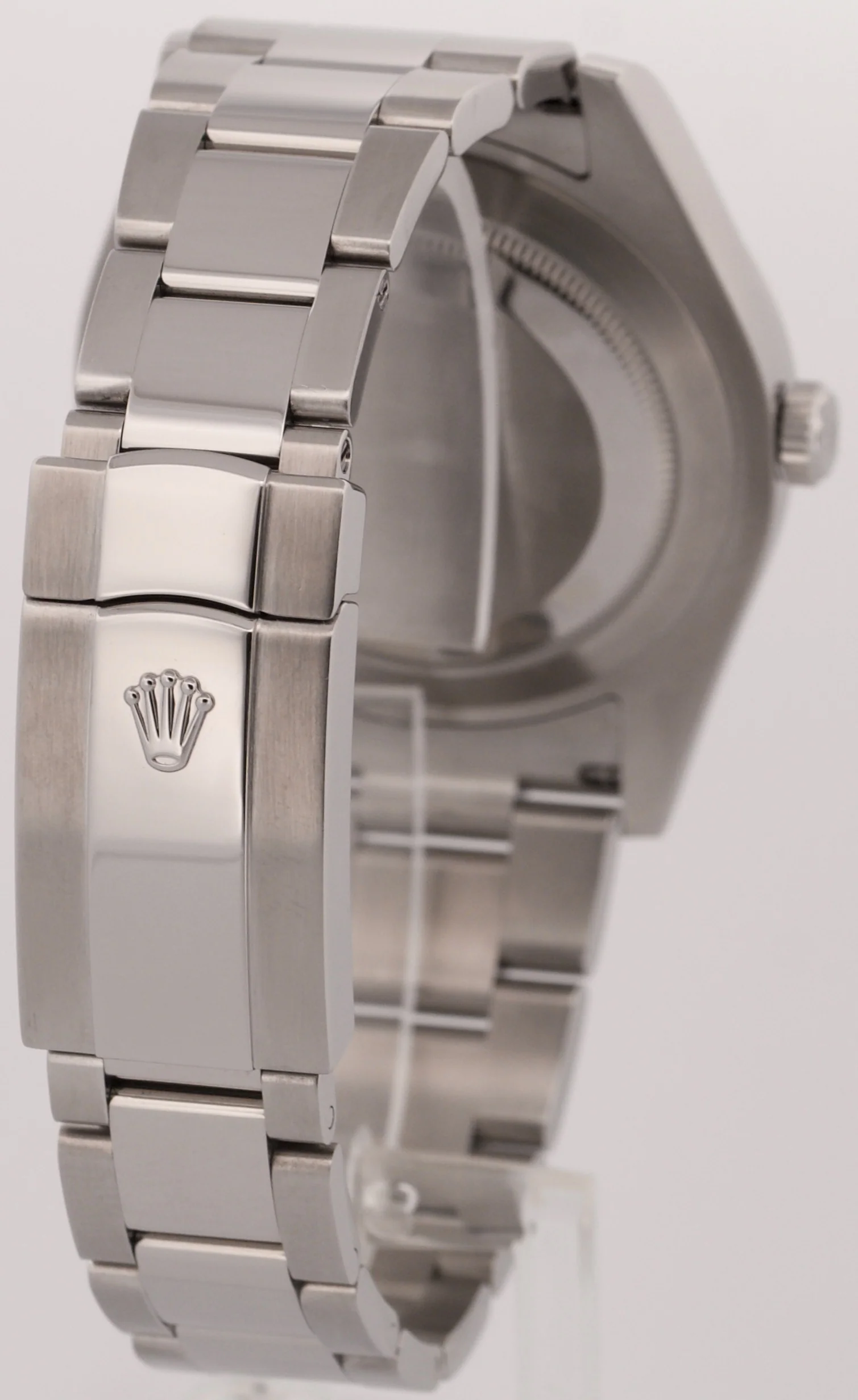 Rolex DateJust II 41mm BLACK Stainless Steel Smooth Oyster Date 116300 Watch - Image 5