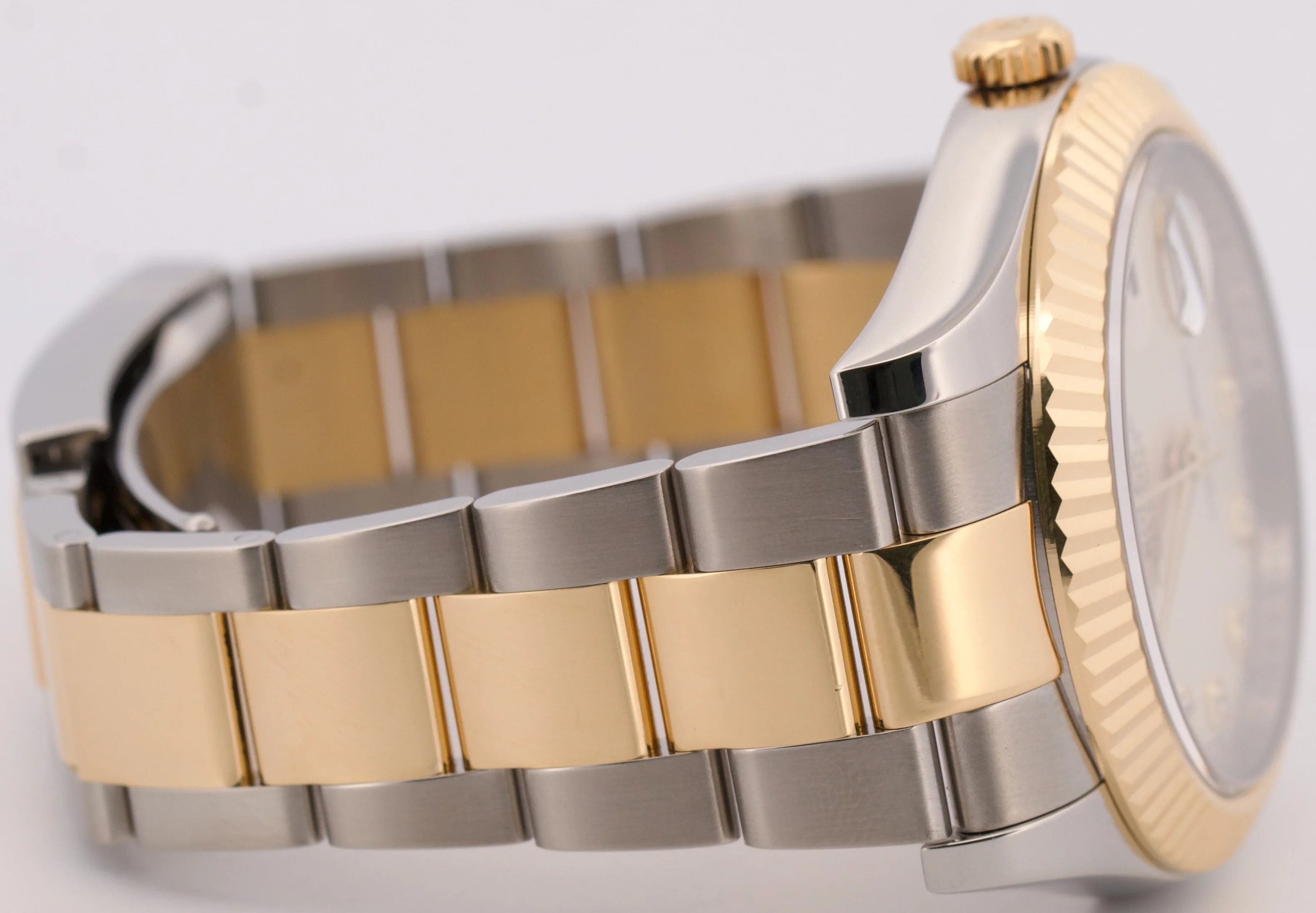 Rolex Datejust II FACTORY IVORY DIAMOND 18K Gold Steel OYSTER 41mm 116333 Watch - Image 8