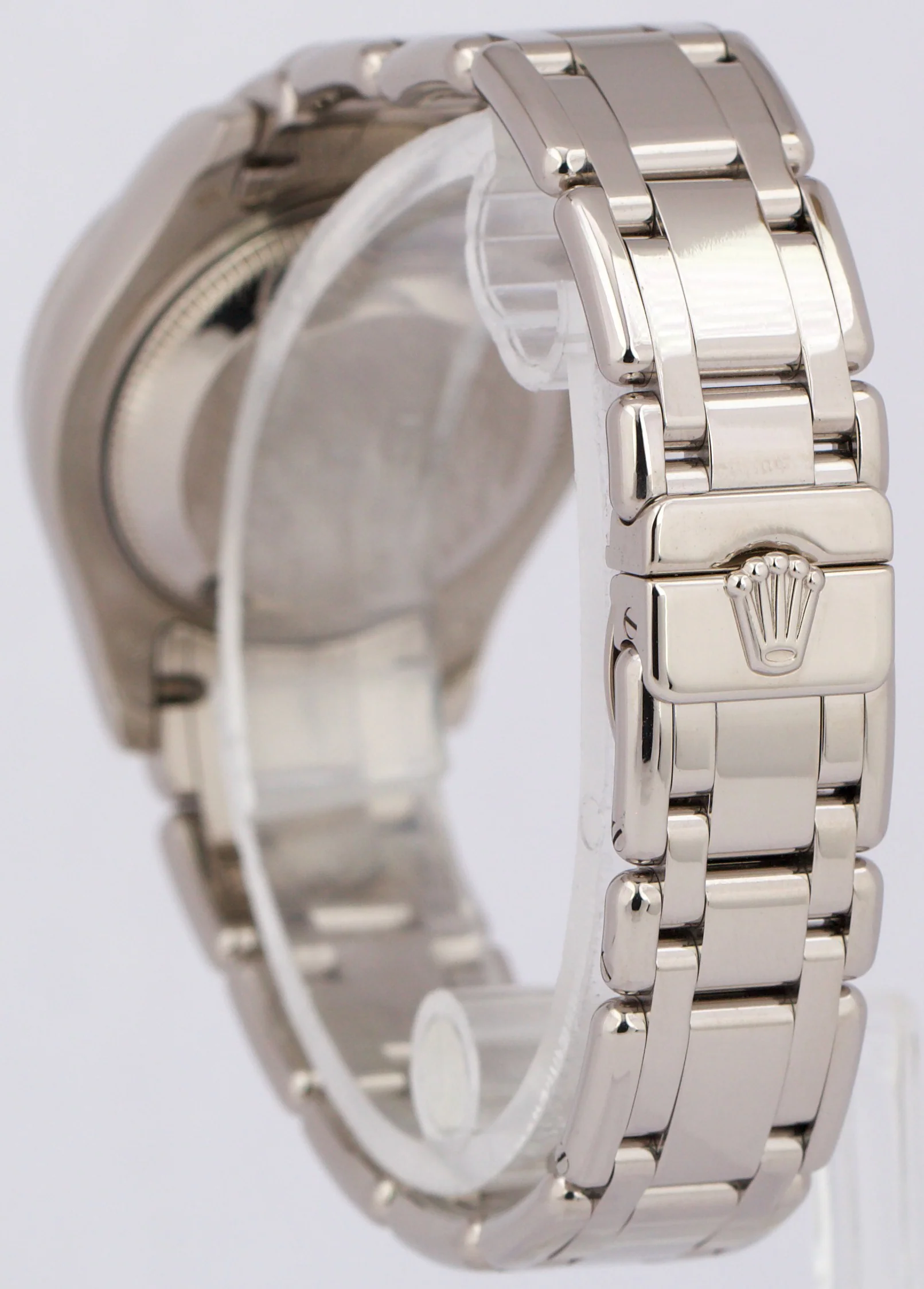Rolex DateJust Pearlmaster 18k White Gold DIAMOND MOP ROMAN 29mm 80319 Watch BOX - Image 5