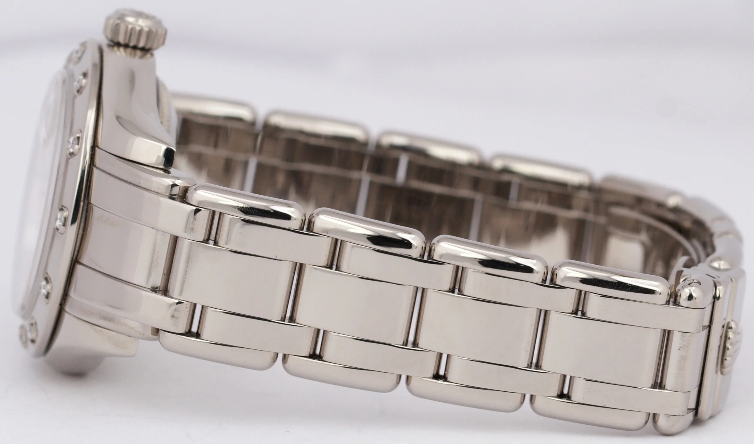 Rolex DateJust Pearlmaster 18k White Gold DIAMOND MOP ROMAN 29mm 80319 Watch BOX - Image 7