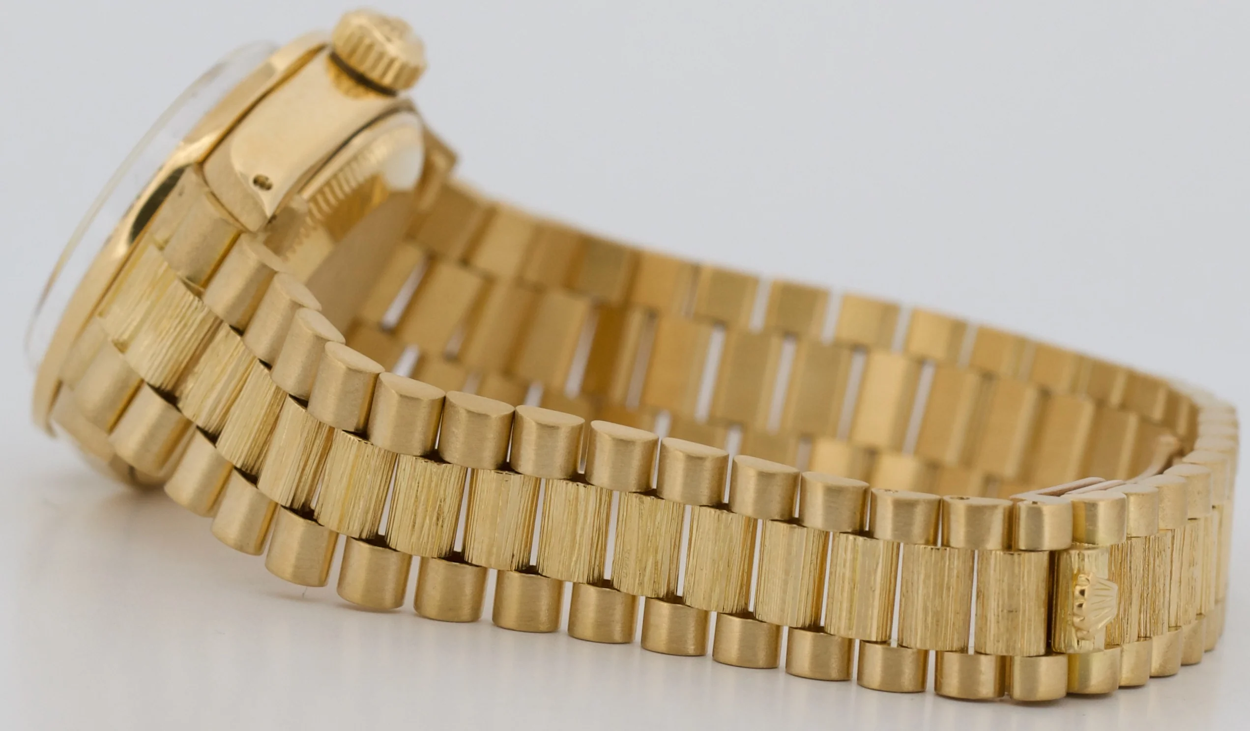 Rolex DateJust President 26mm CHAMPAGNE DIAMOND 18K Yellow Gold BARK 6917 Watch - Image 7