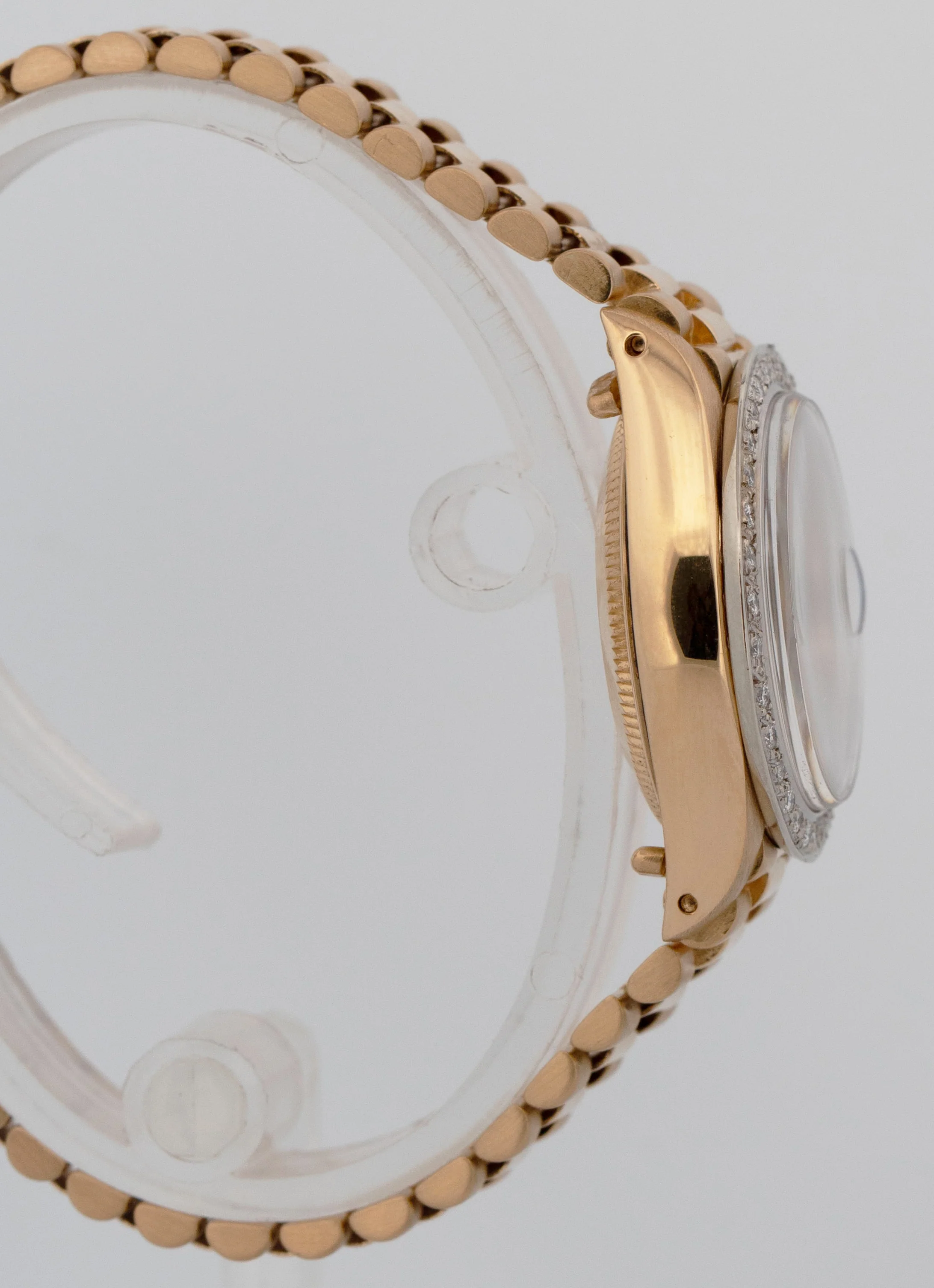 Rolex DateJust President 26mm DIAMOND BEZEL Champagne 18K Yellow Gold 6917 Watch - Image 4