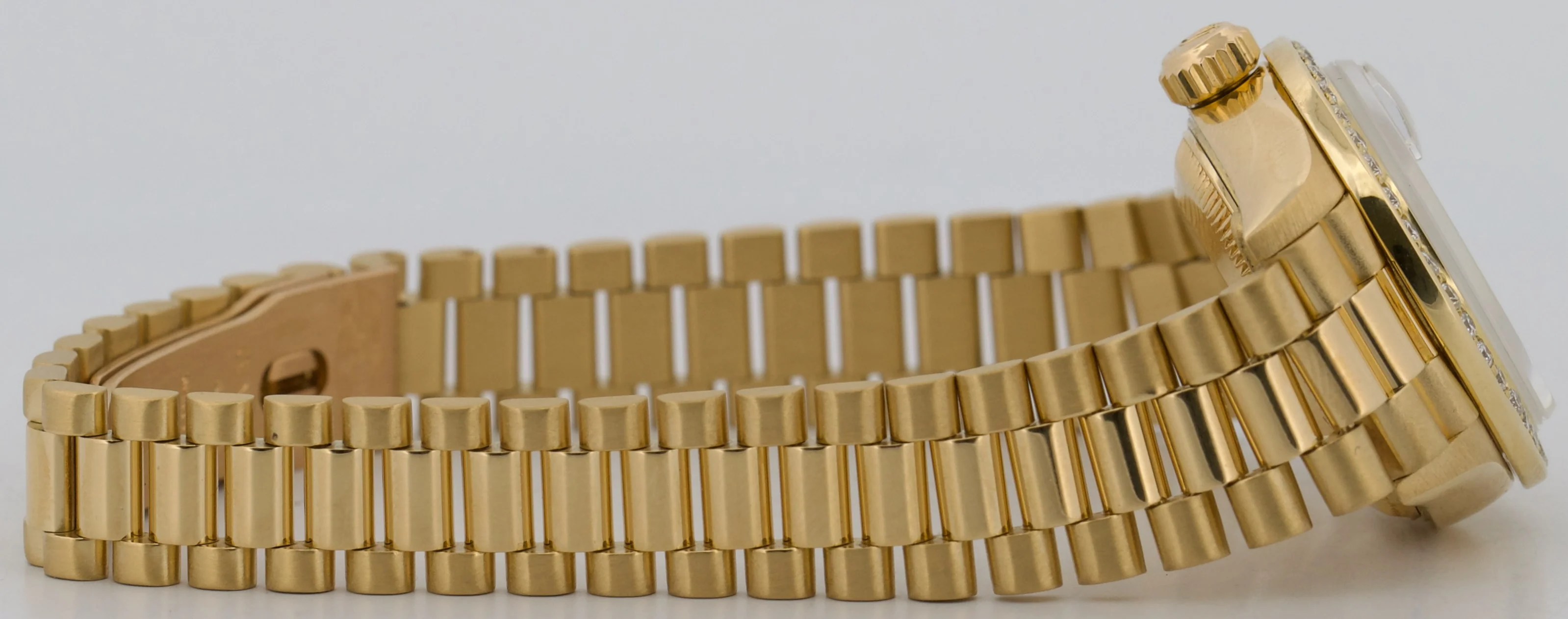 Rolex DateJust President 26mm CREAM ROMAN 18K Yellow Gold DIAMOND 79178 BOX - Image 8