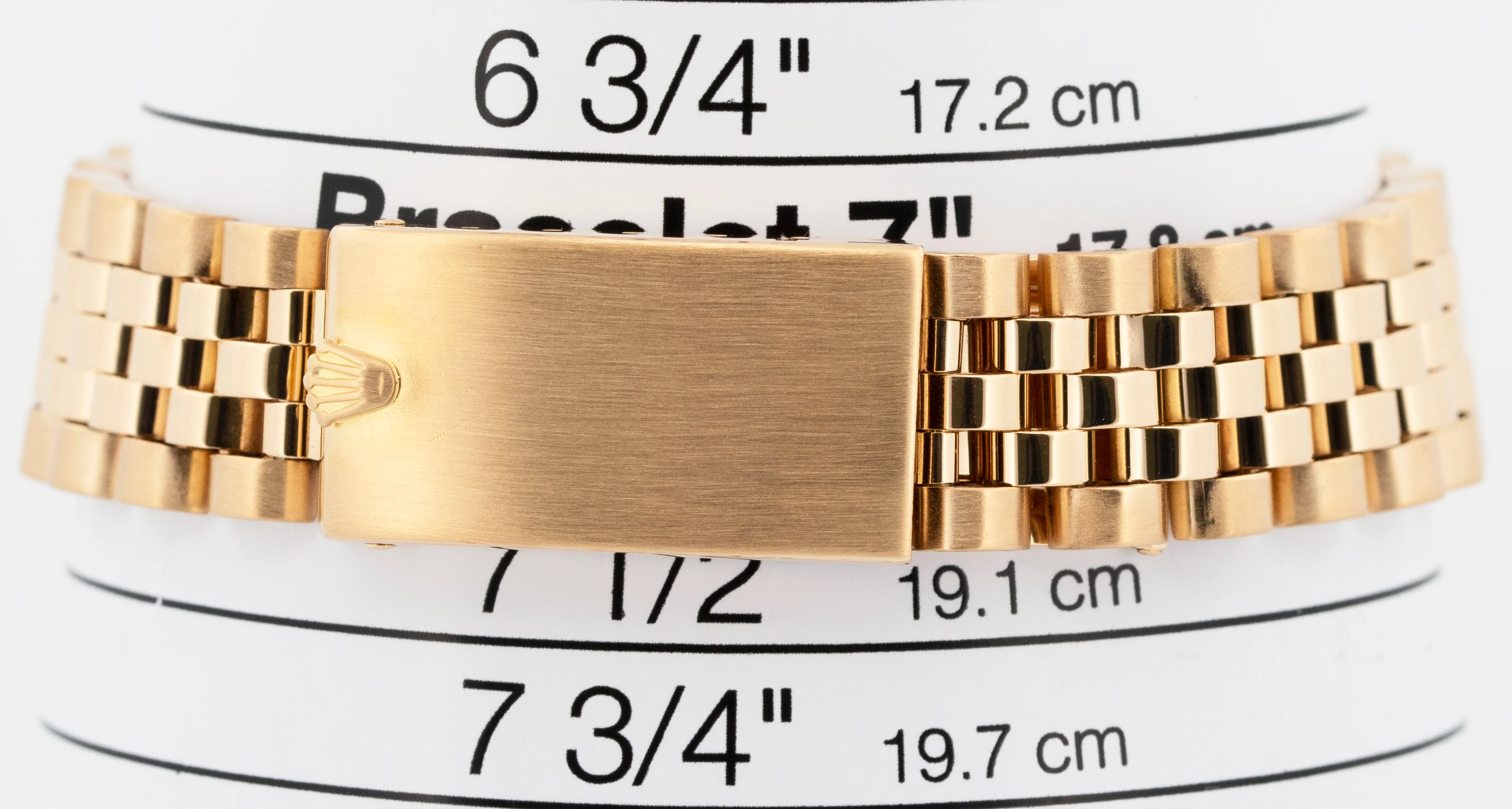 Rolex DateJust President 31mm Champagne Jubilee 18K Yellow Gold 6827 Watch - Image 11