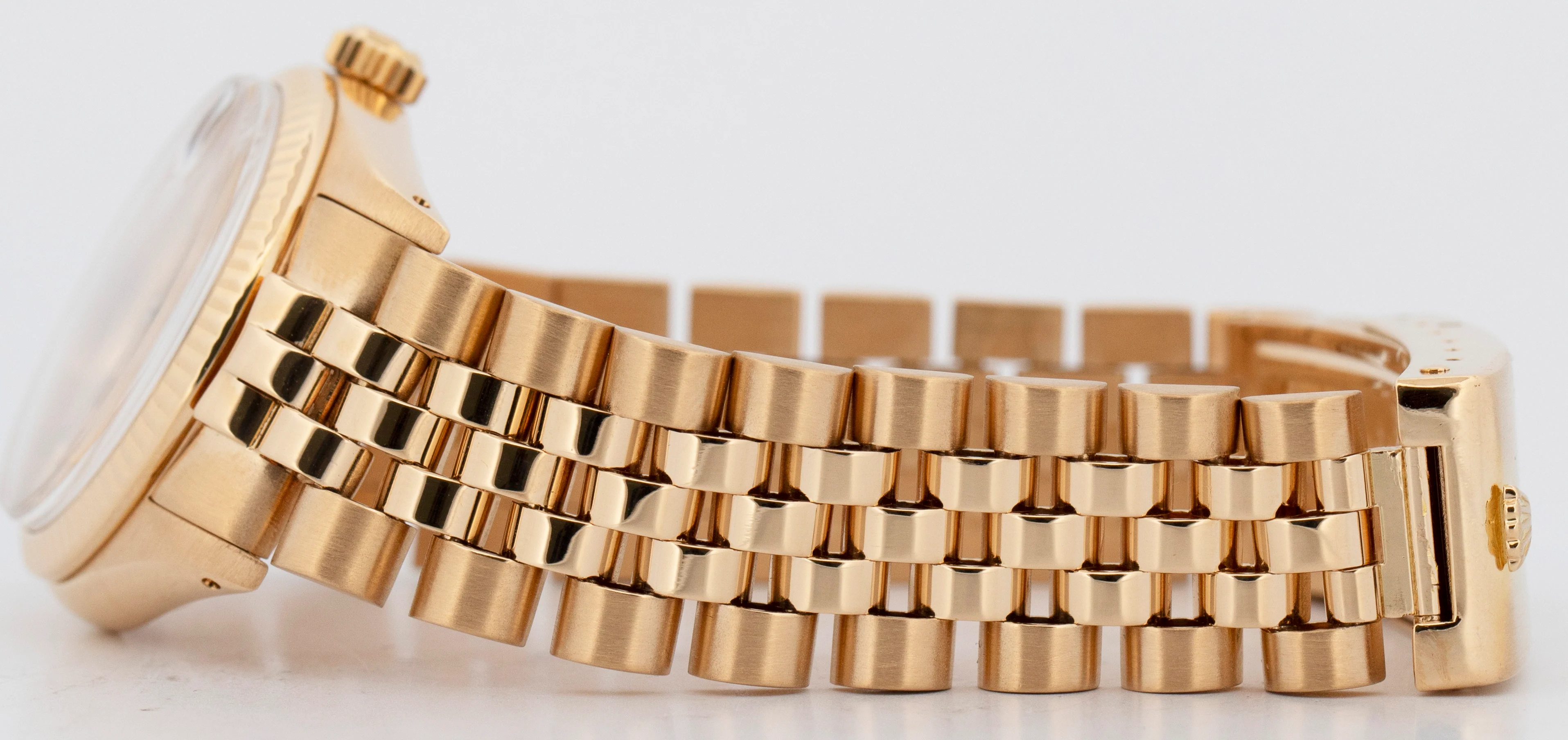 Rolex DateJust President 31mm Champagne Jubilee 18K Yellow Gold 6827 Watch - Image 7