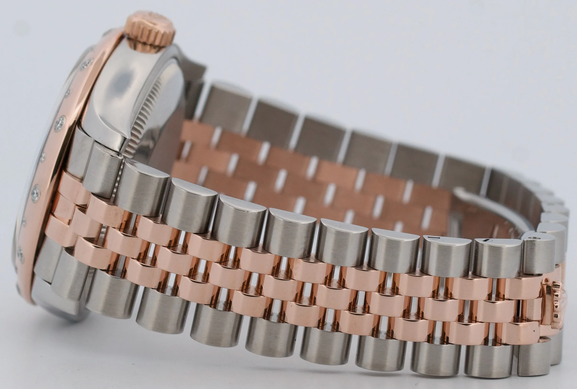 Rolex DateJust RHODIUM DIAMOND 31mm 18k Rose Gold Steel JUBILEE 278341RBR Watch - Image 7