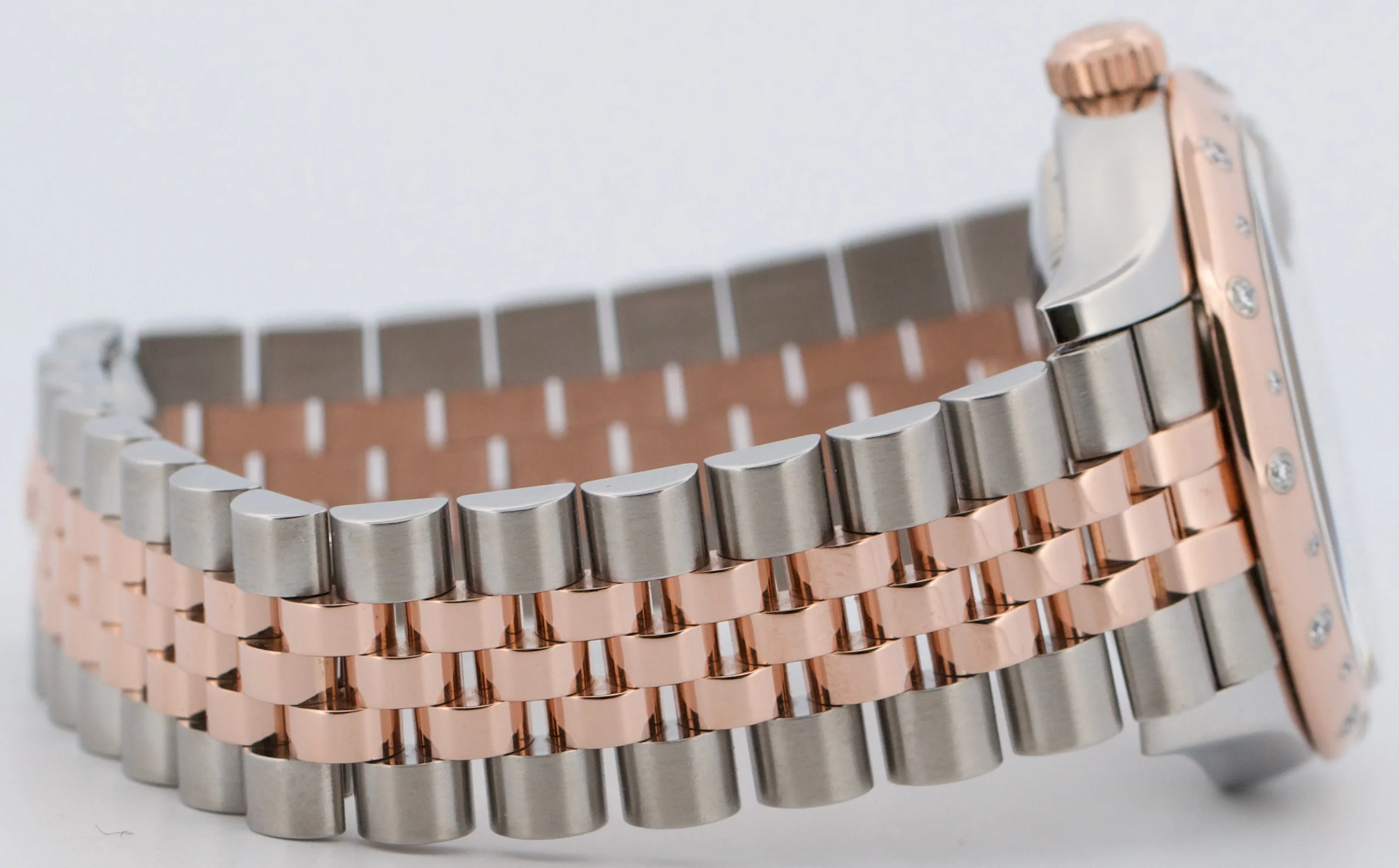 Rolex DateJust RHODIUM DIAMOND 31mm 18k Rose Gold Steel JUBILEE 278341RBR Watch - Image 8