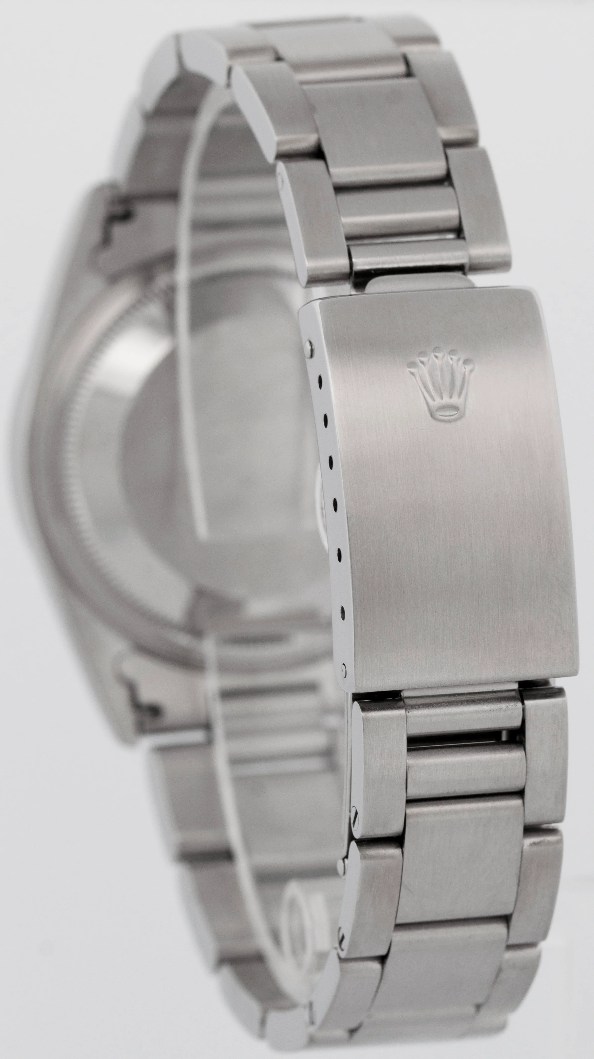 Rolex DateJust Silver 36mm ENGINE TURNED Stainless Steel Oyster Watch 16220 - Image 4