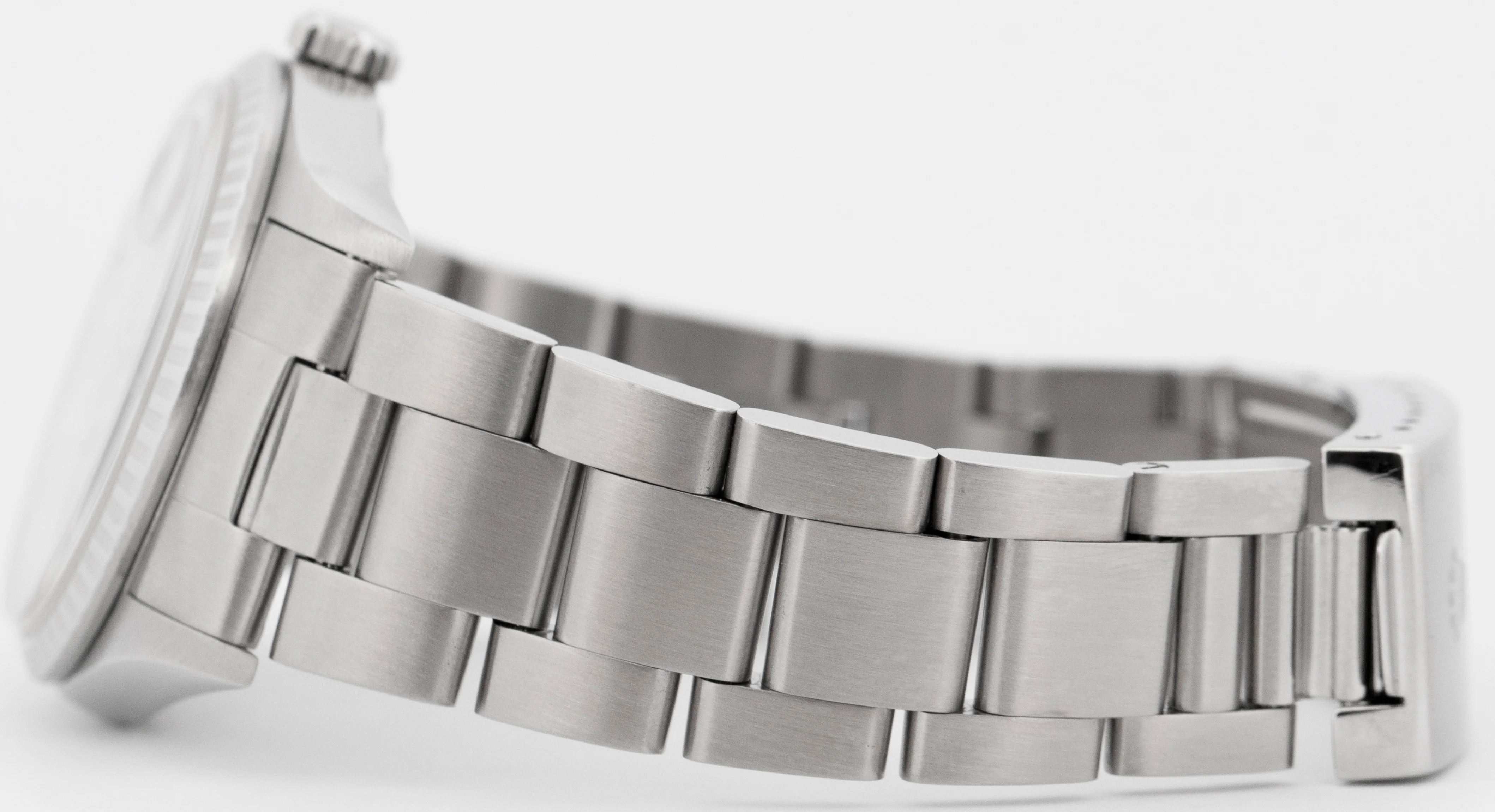 Rolex DateJust Silver 36mm ENGINE TURNED Stainless Steel Oyster Watch 16220 - Image 8