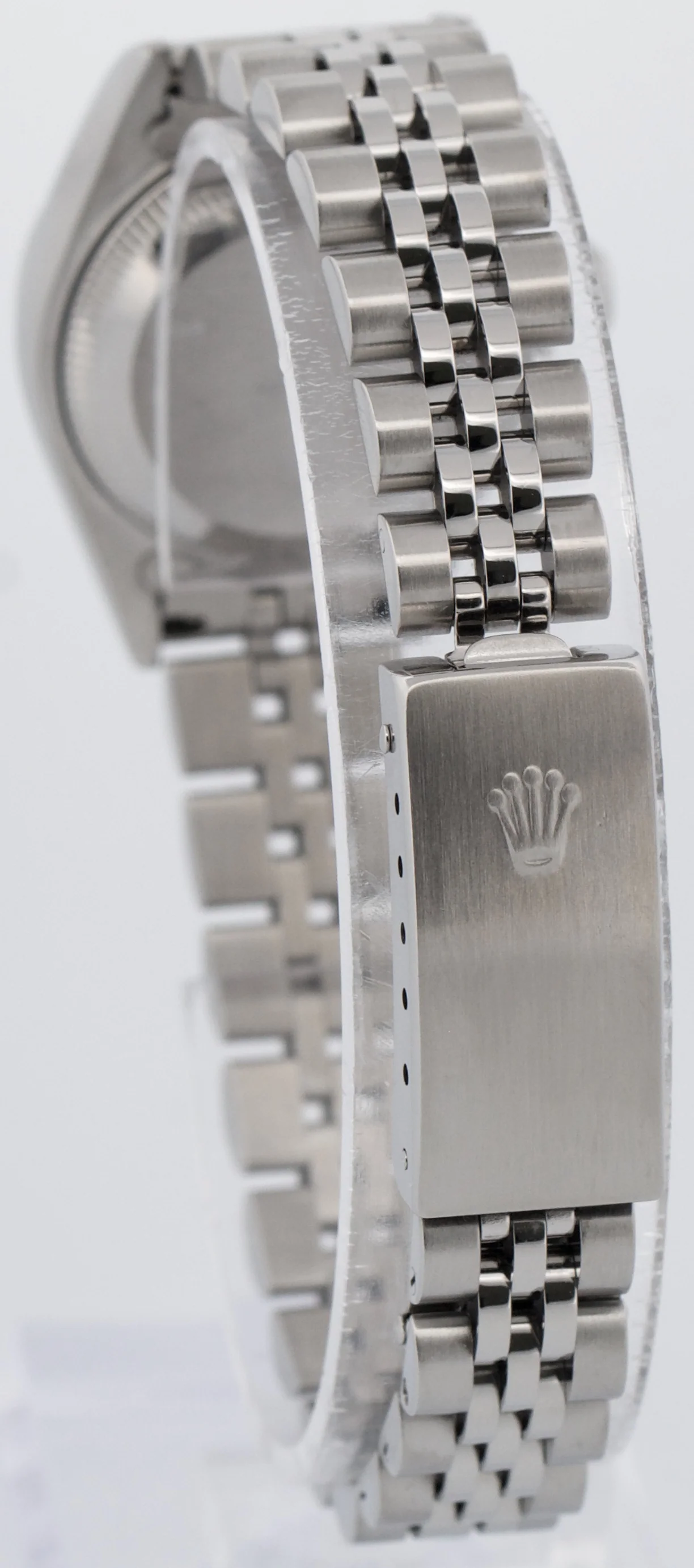 Rolex DateJust SILVER Stainless Steel 18K White Gold JUBILEE Fluted 79174 Watch - Image 4