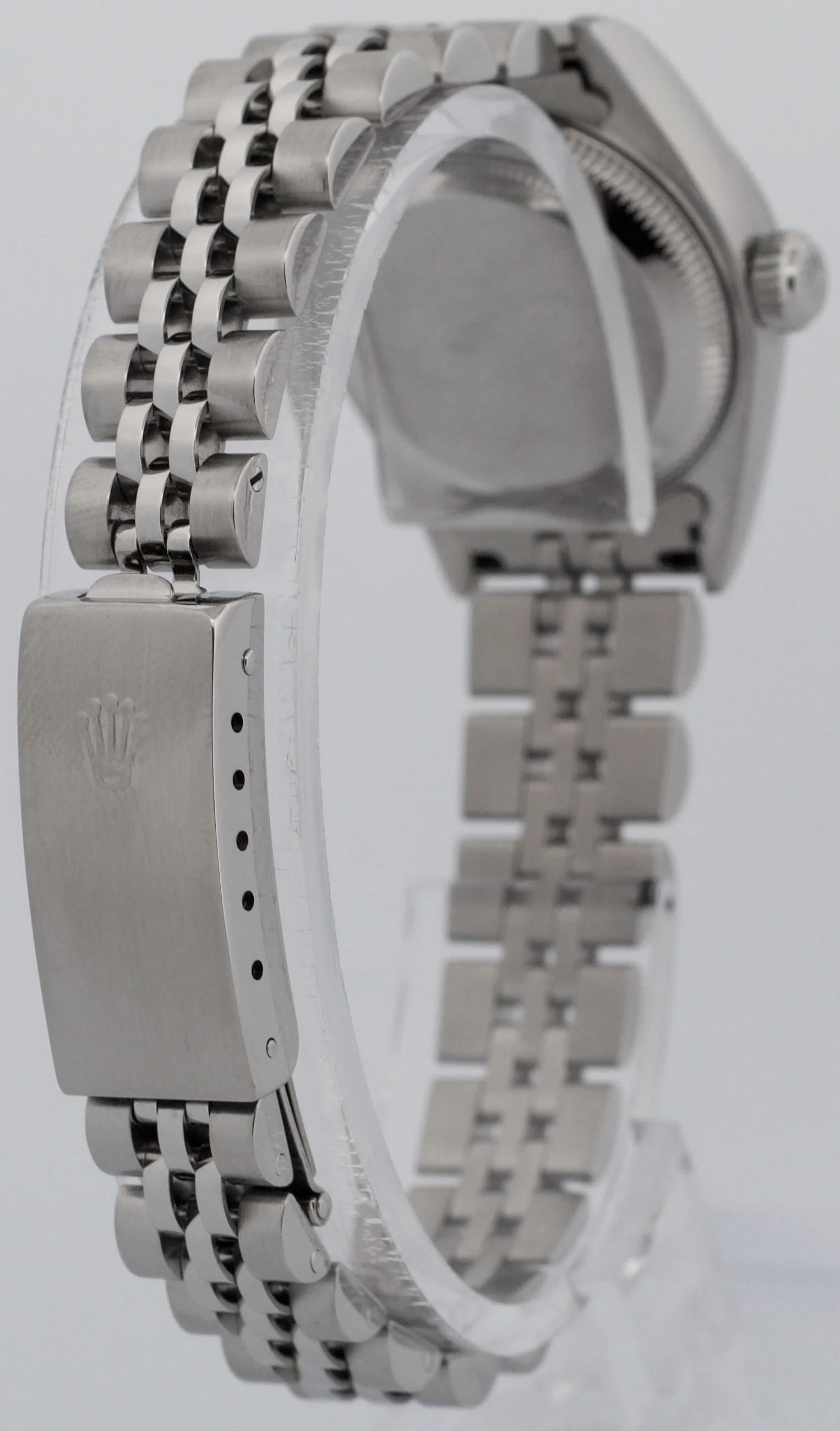 Rolex DateJust SILVER Stainless Steel 18K White Gold JUBILEE Fluted 79174 Watch - Image 5