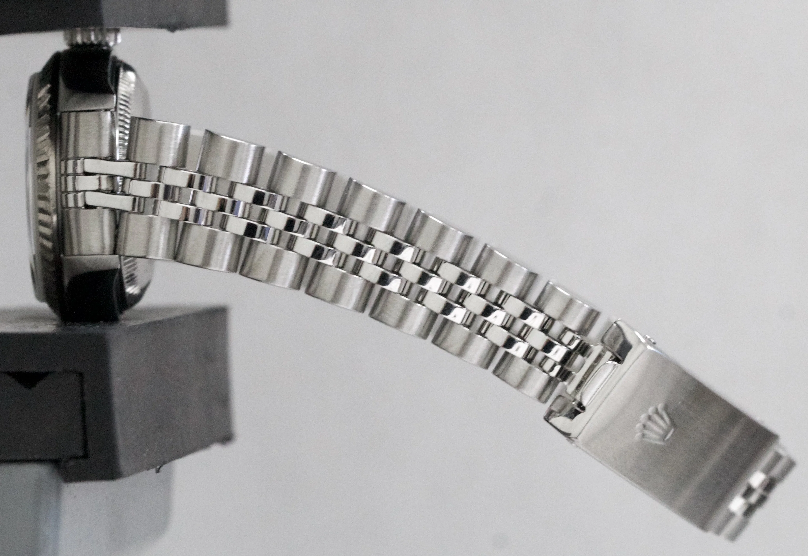 Rolex DateJust SILVER Stainless Steel 18K White Gold JUBILEE Fluted 79174 Watch - Image 9