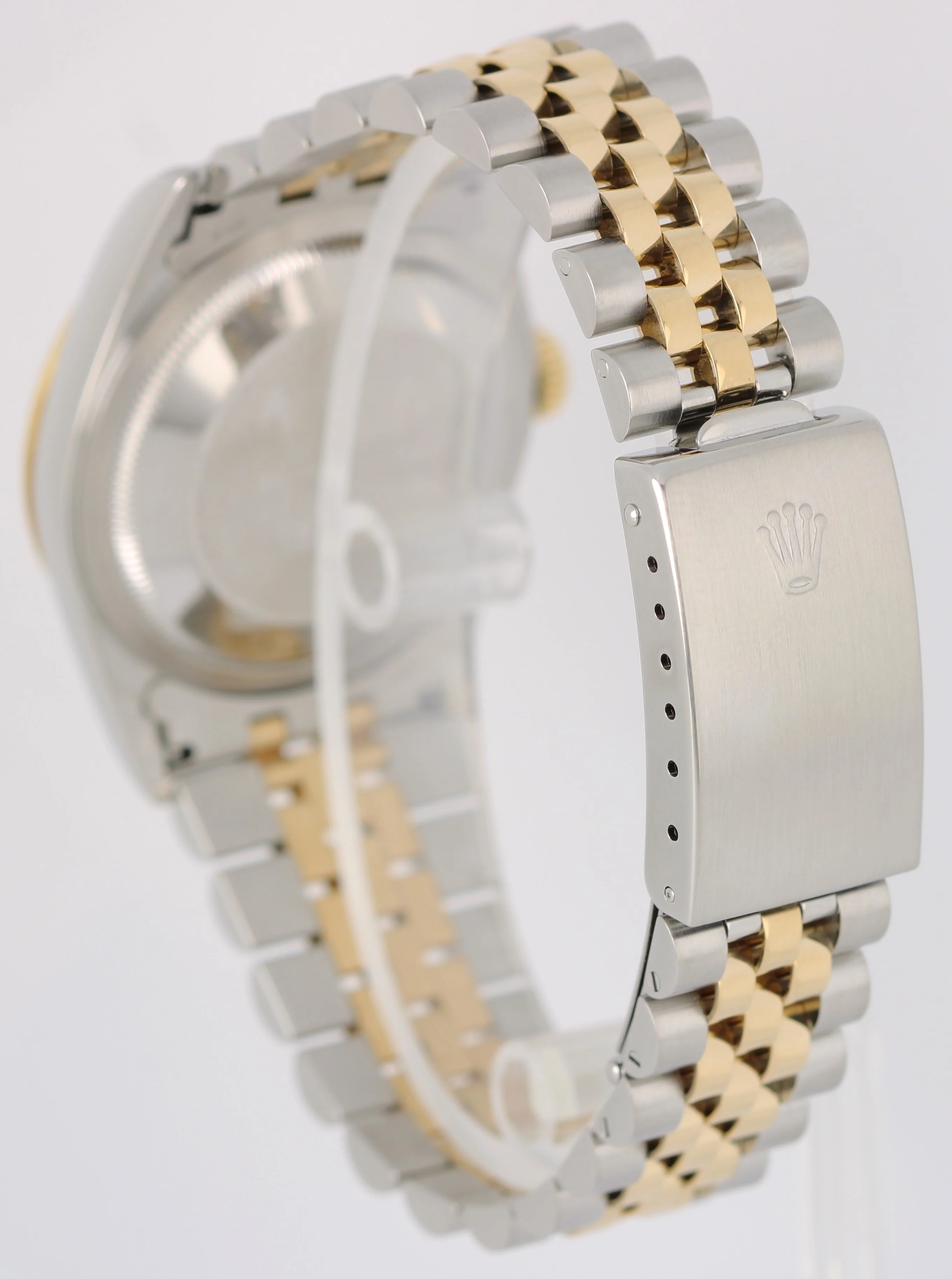 Rolex DateJust Two-Tone 18k Gold NO-HOLES Champagne DIAMOND 36mm 16233 Watch - Image 5