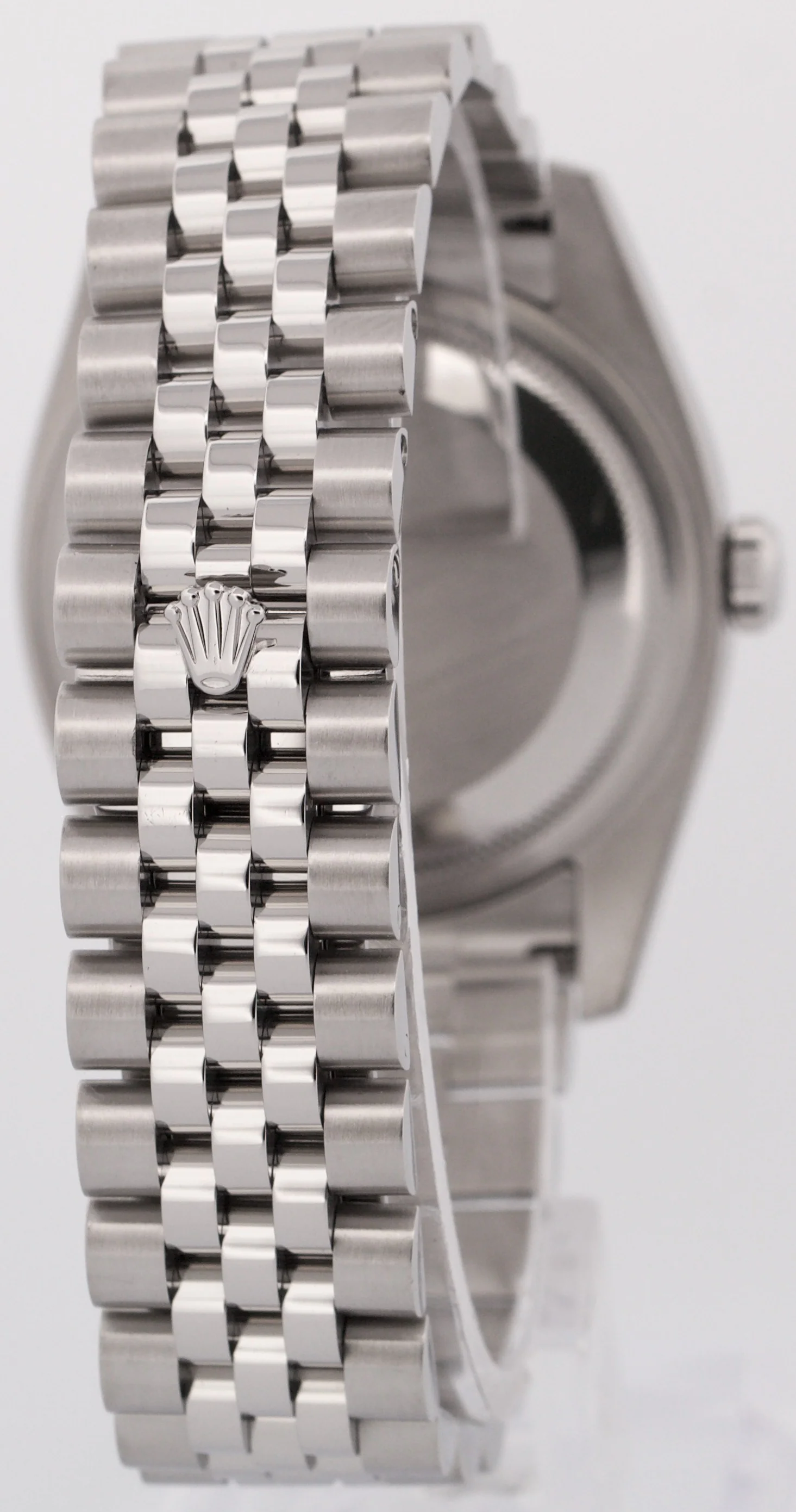 Rolex DateJust WHITE ROMAN 36mm 18K White Gold Fluted Steel JUBILEE 116234 Watch - Image 6