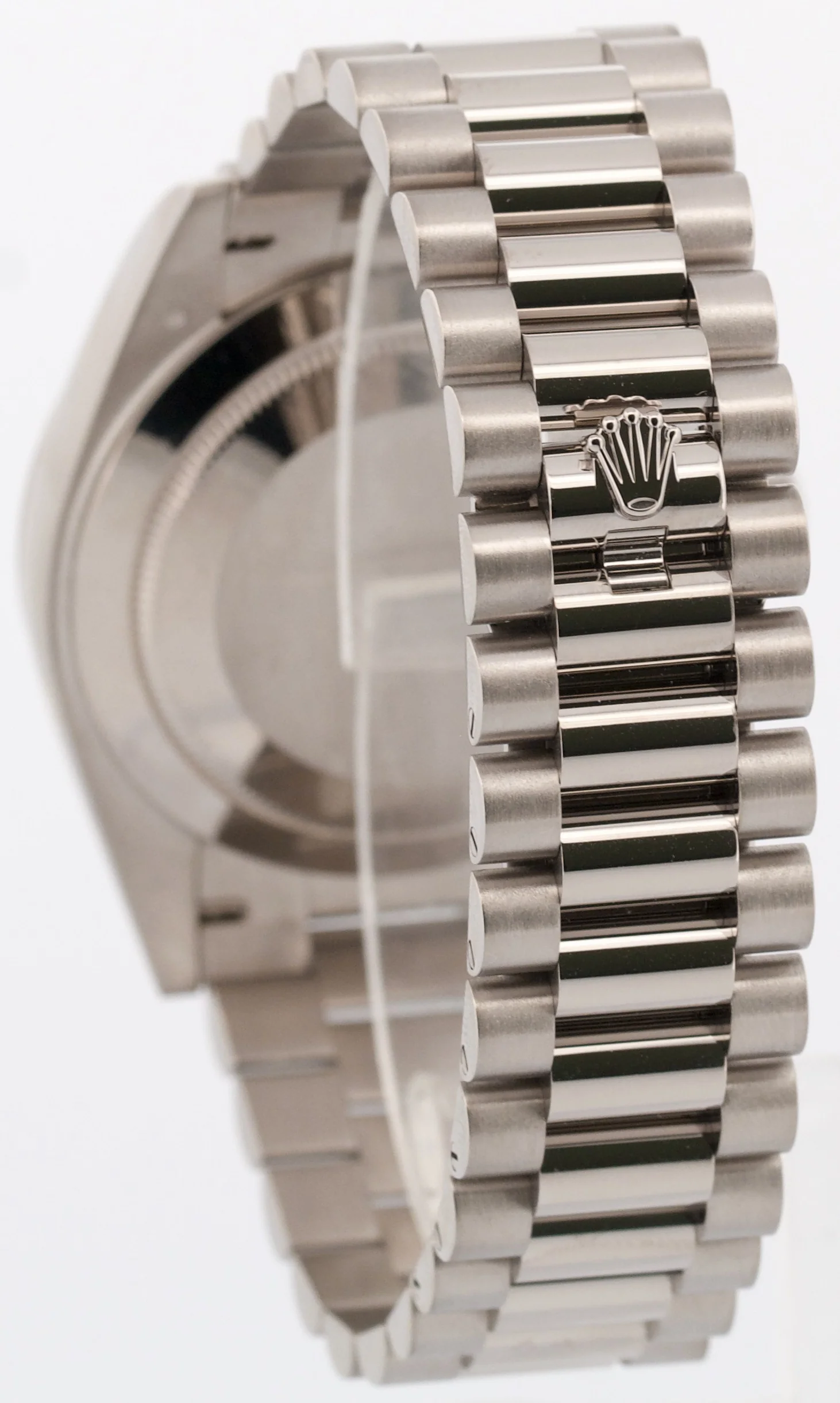 Rolex Day-Date 40mm OLIVE ROMAN Green President 18K White Gold 228239 Watch BOX - Image 5