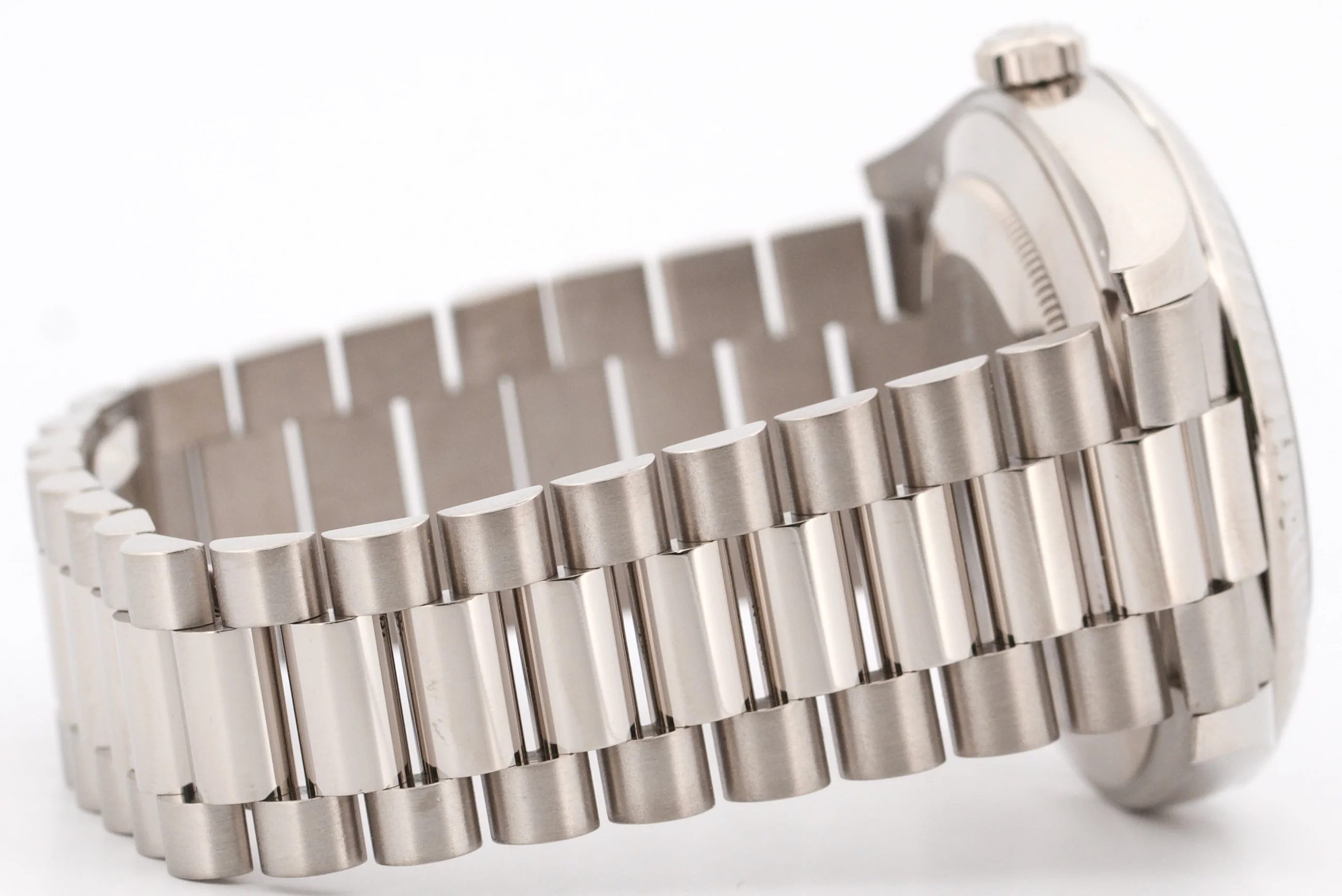 Rolex Day-Date 40mm OLIVE ROMAN Green President 18K White Gold 228239 Watch BOX - Image 8