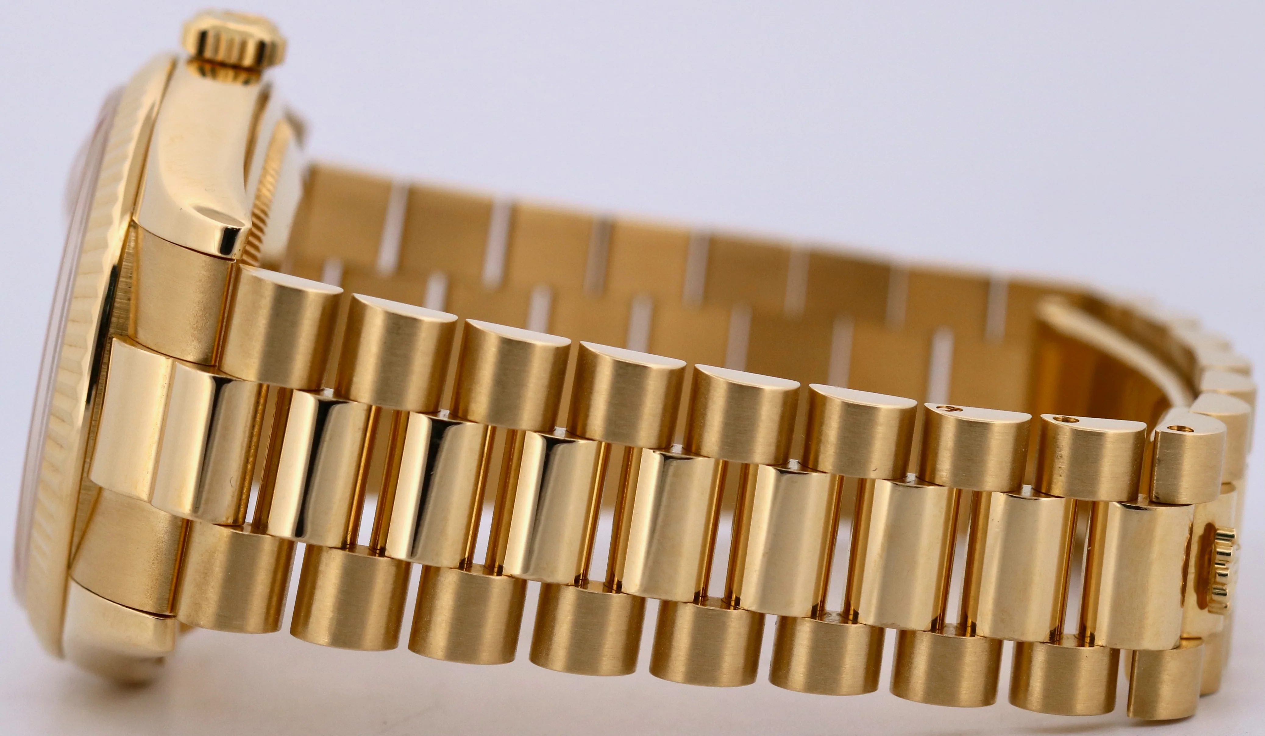 Rolex Day-Date FACTORY CHAMPAGNE DIAMOND 18K Yellow Gold Fluted 36mm 118238 BOX - Image 7