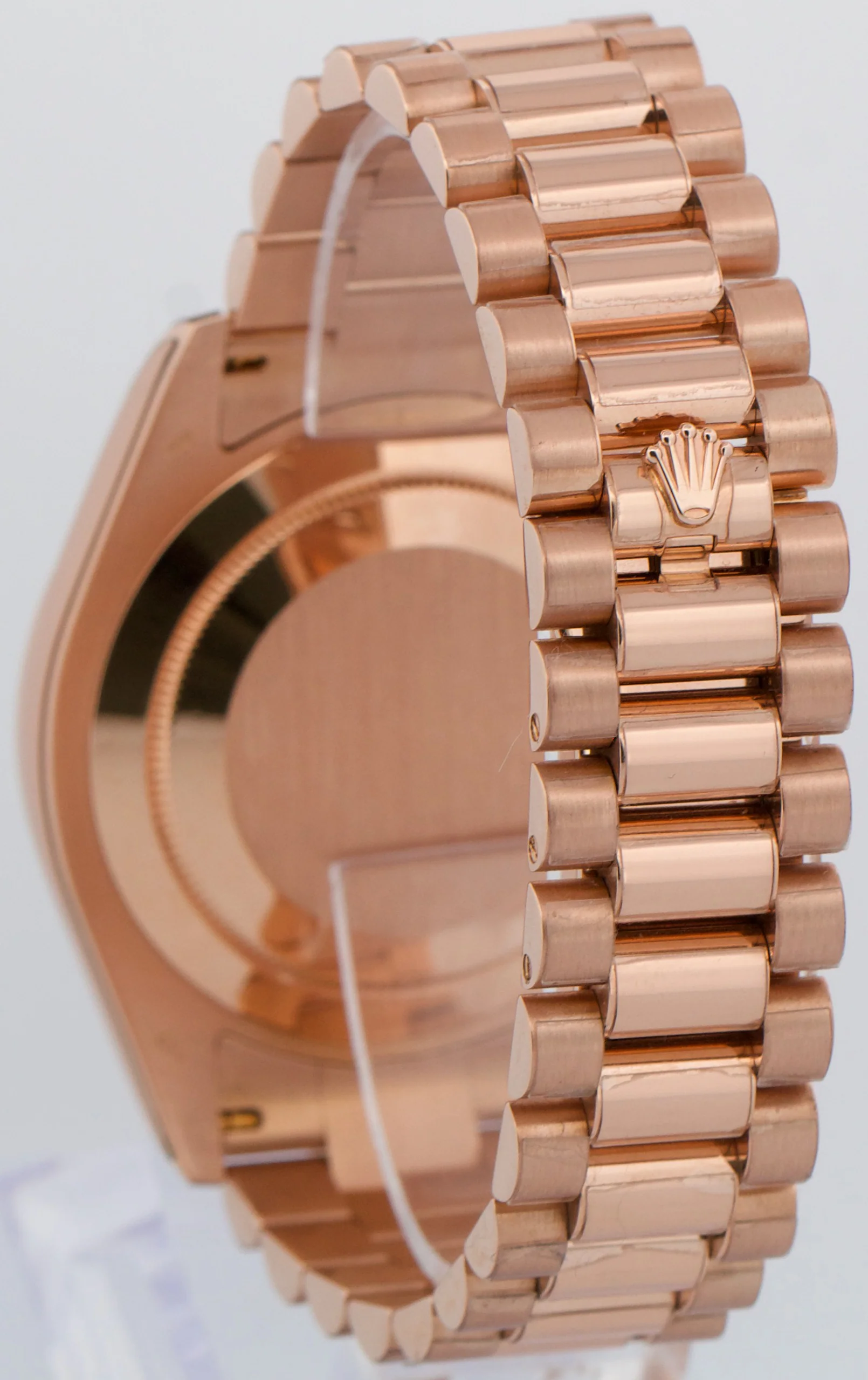 Rolex Day-Date II 41mm President Brown CHOCOLATE WAVE 18K Rose Gold 218235 BOX - Image 5