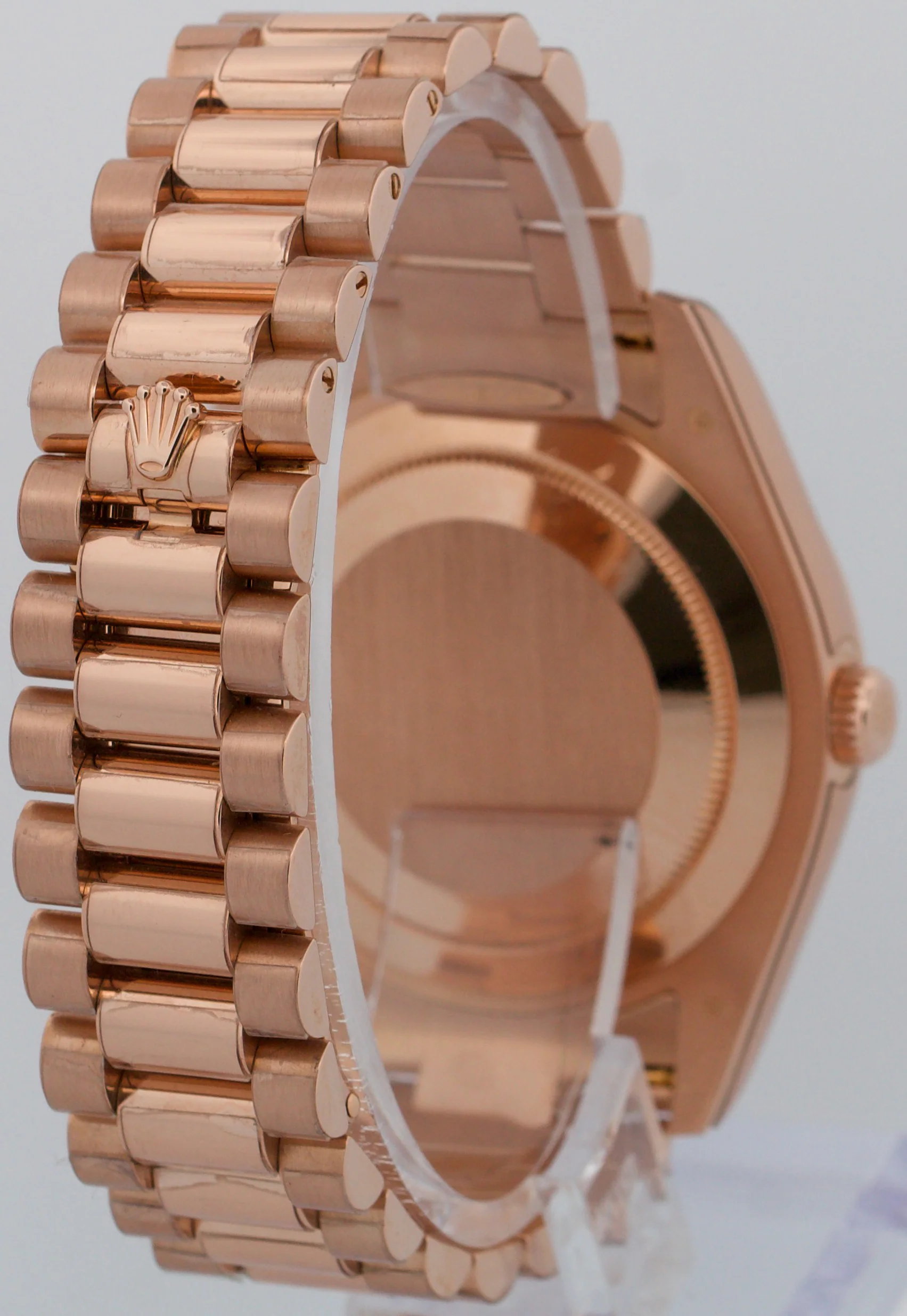 Rolex Day-Date II 41mm President Brown CHOCOLATE WAVE 18K Rose Gold 218235 BOX - Image 6