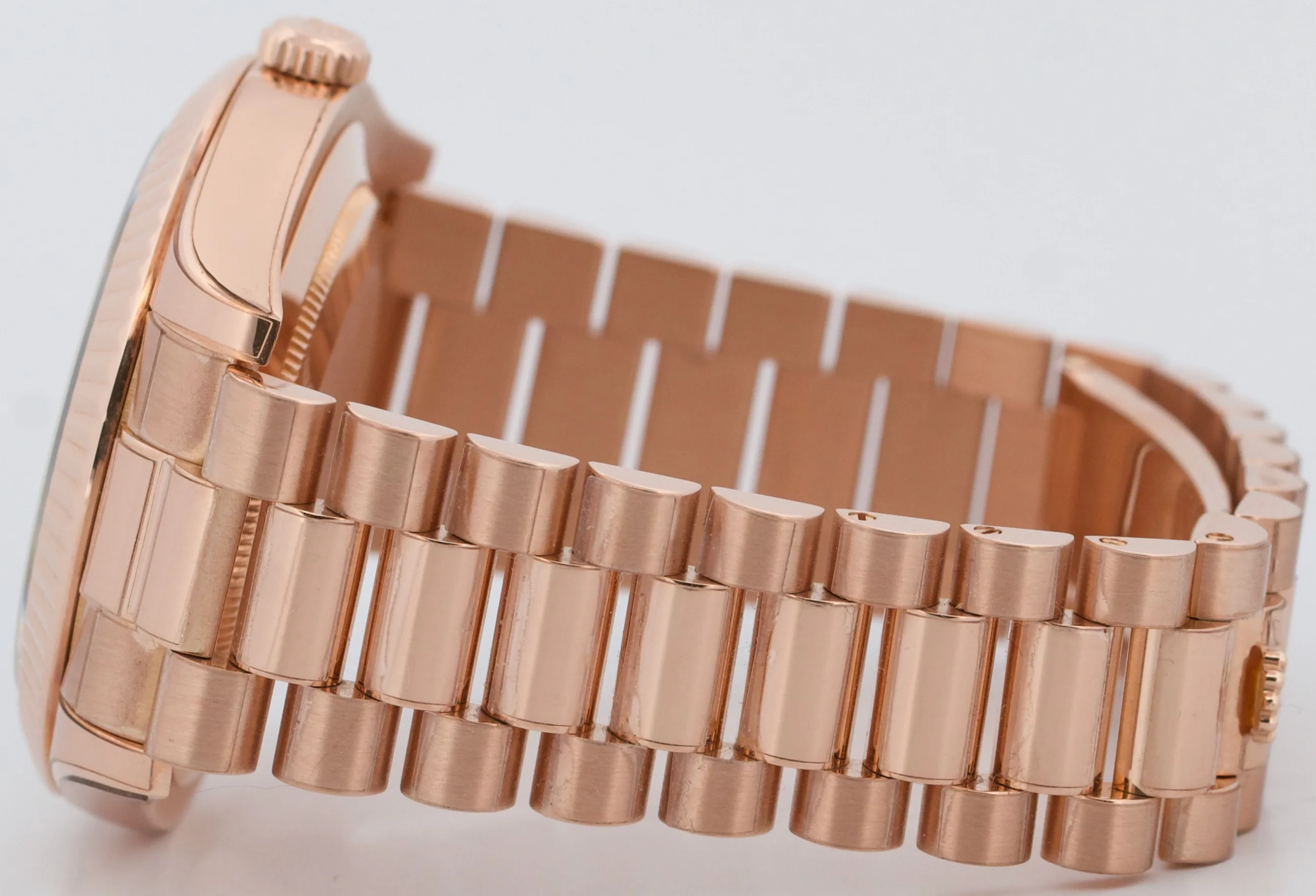 Rolex Day-Date II 41mm President Brown CHOCOLATE WAVE 18K Rose Gold 218235 BOX - Image 7