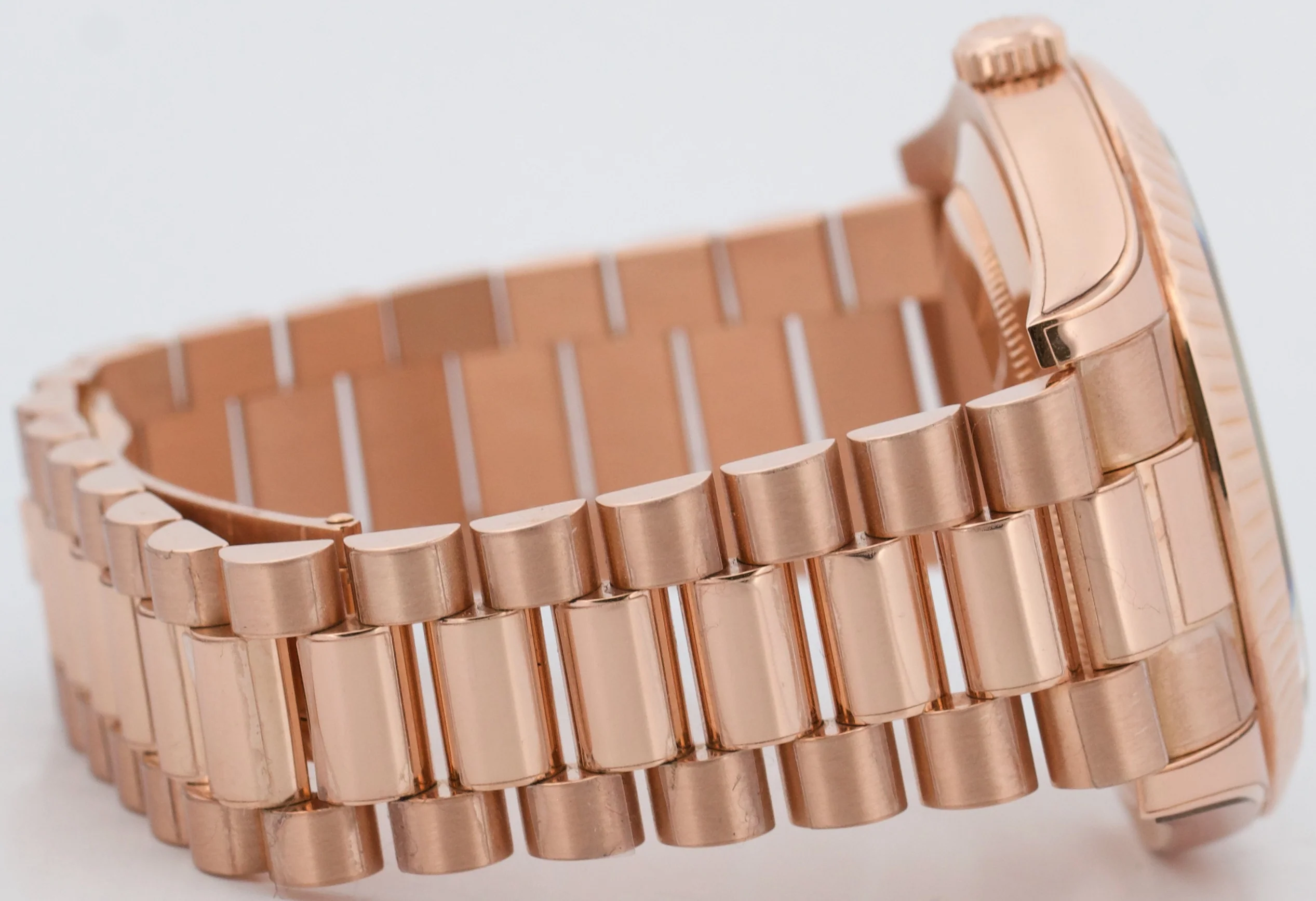 Rolex Day-Date II 41mm President Brown CHOCOLATE WAVE 18K Rose Gold 218235 BOX - Image 8
