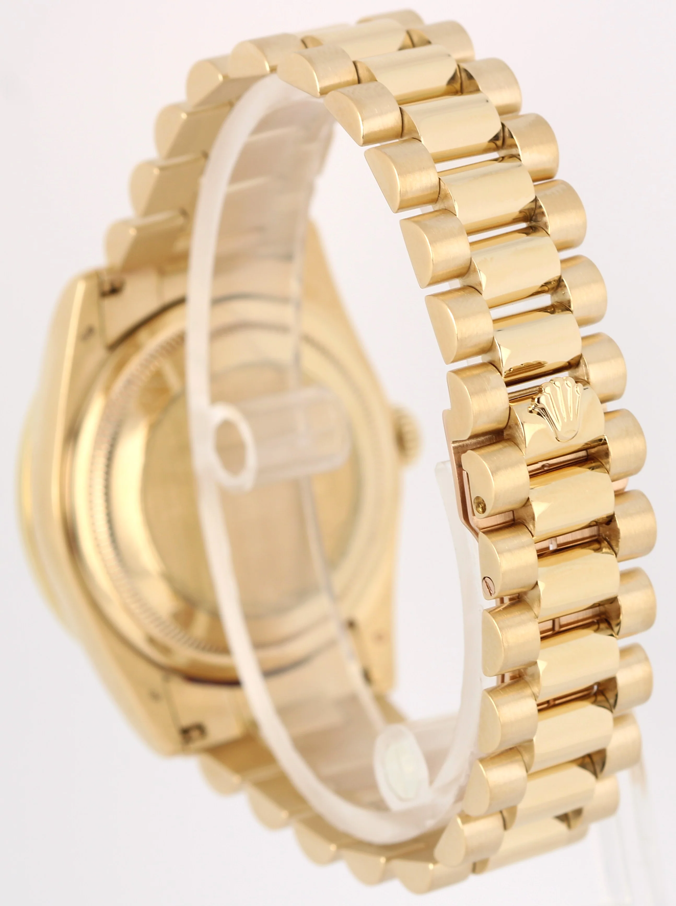 Rolex Day-Date PRESIDENT 18k Yellow Gold Black 36mm DIAMOND Bezel 118208 Watch - Image 6