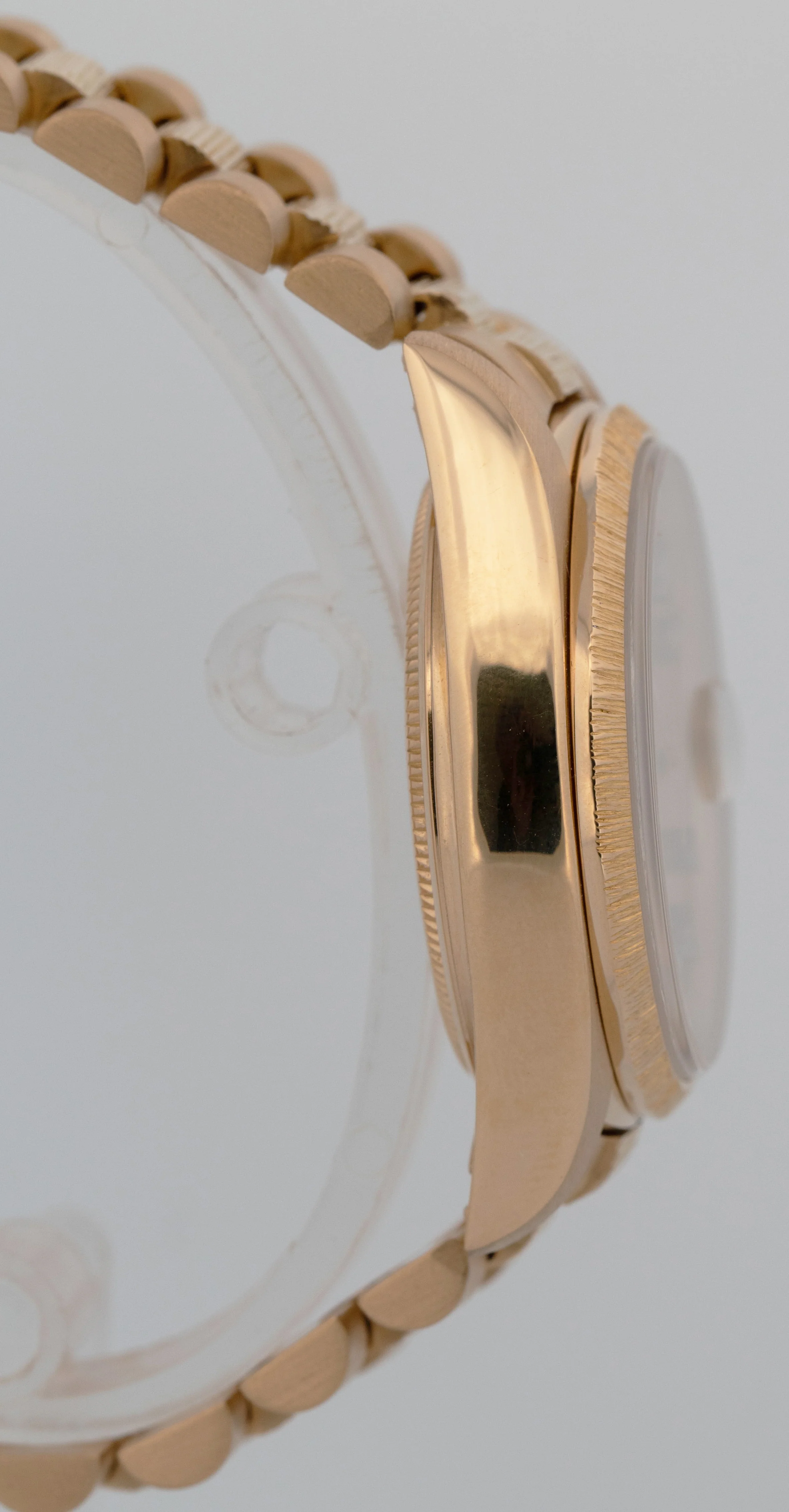 Rolex Day-Date President 36mm Champagne DIAMOND BARK 18K Yellow Gold Watch 18078 - Image 3