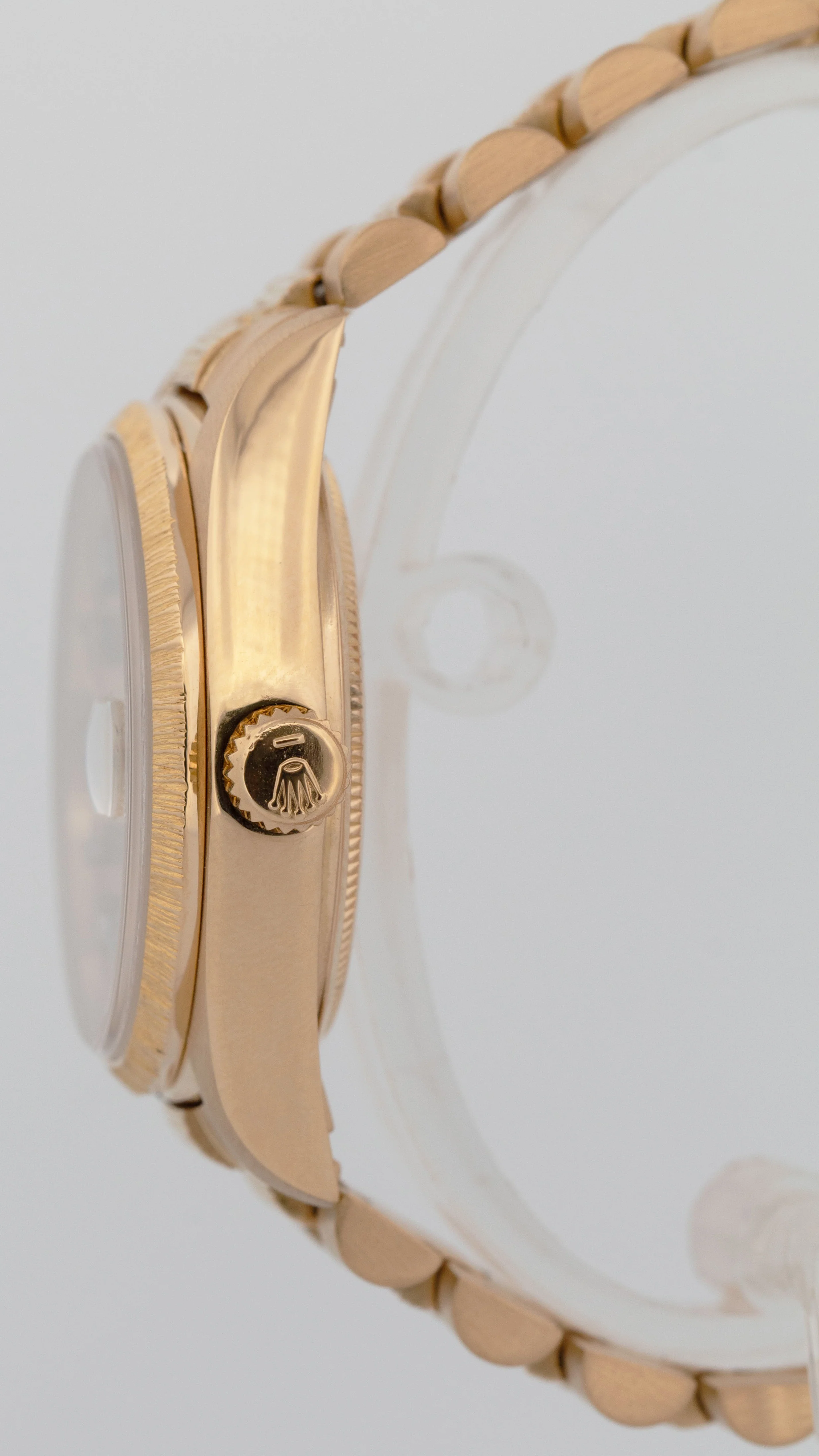 Rolex Day-Date President 36mm Champagne DIAMOND BARK 18K Yellow Gold Watch 18078 - Image 4