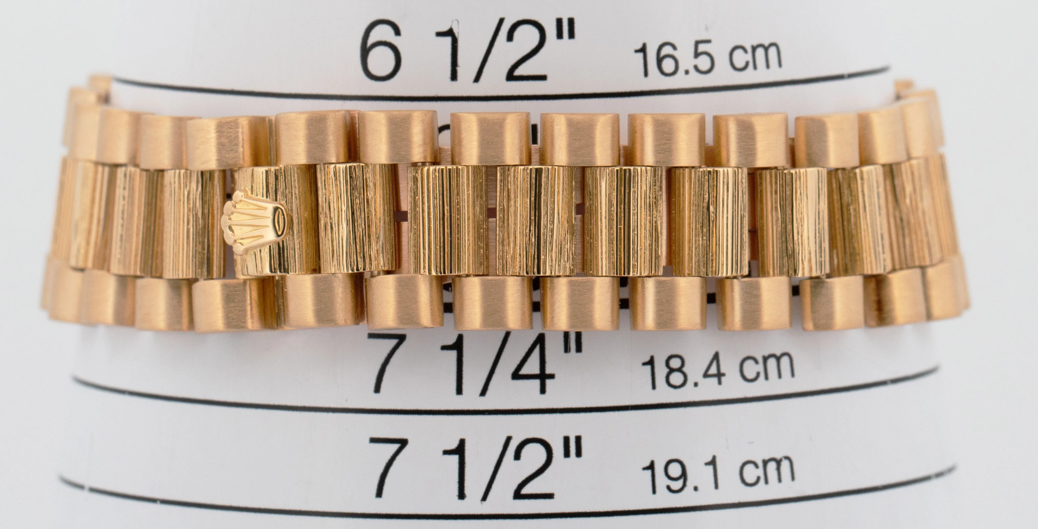 Rolex Day-Date President 36mm Champagne DIAMOND BARK 18K Yellow Gold Watch 18078 - Image 7