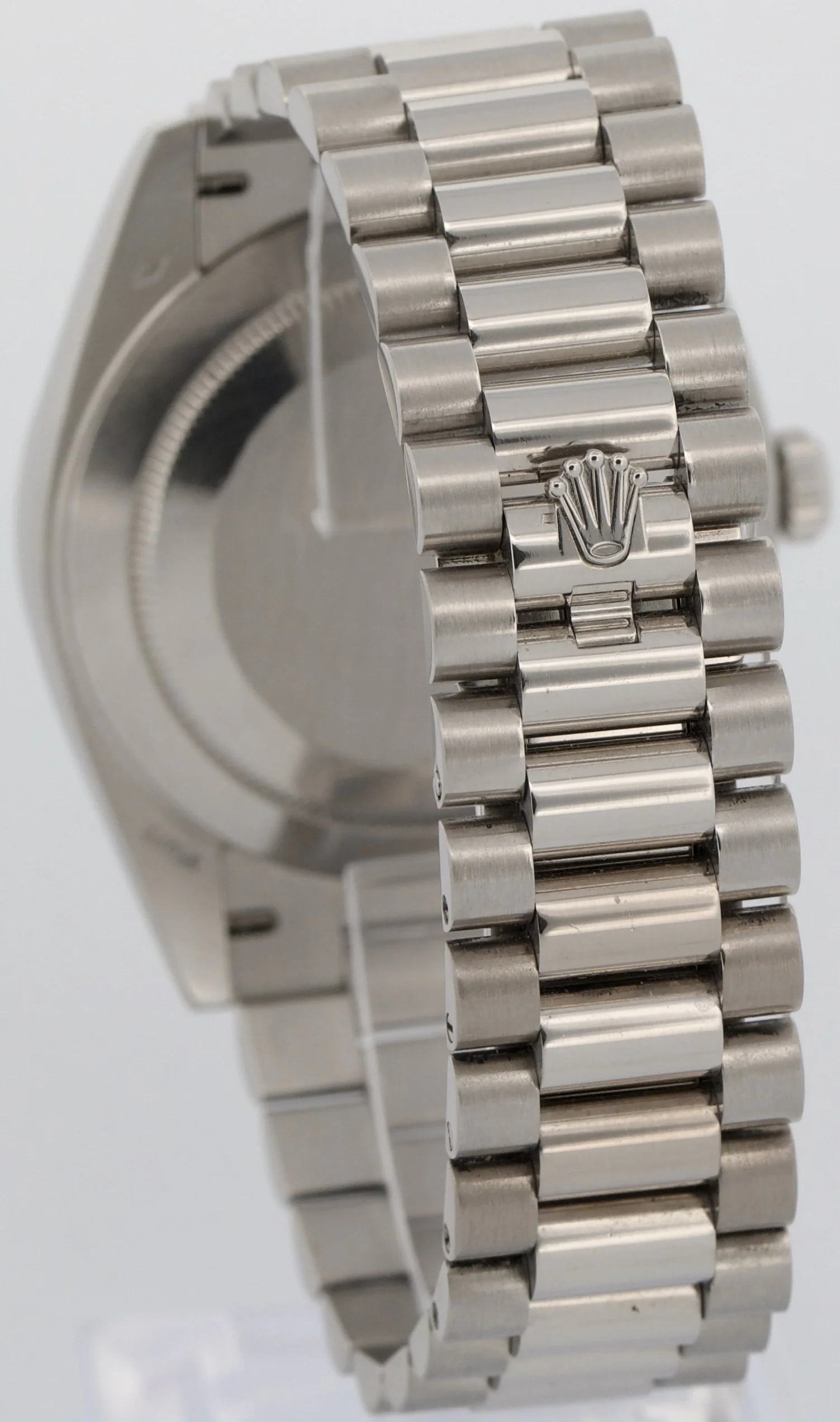 Rolex Day-Date President 40mm 950 Platinum GLACIER BLUE MOTIF Smooth 228206 BOX - Image 5