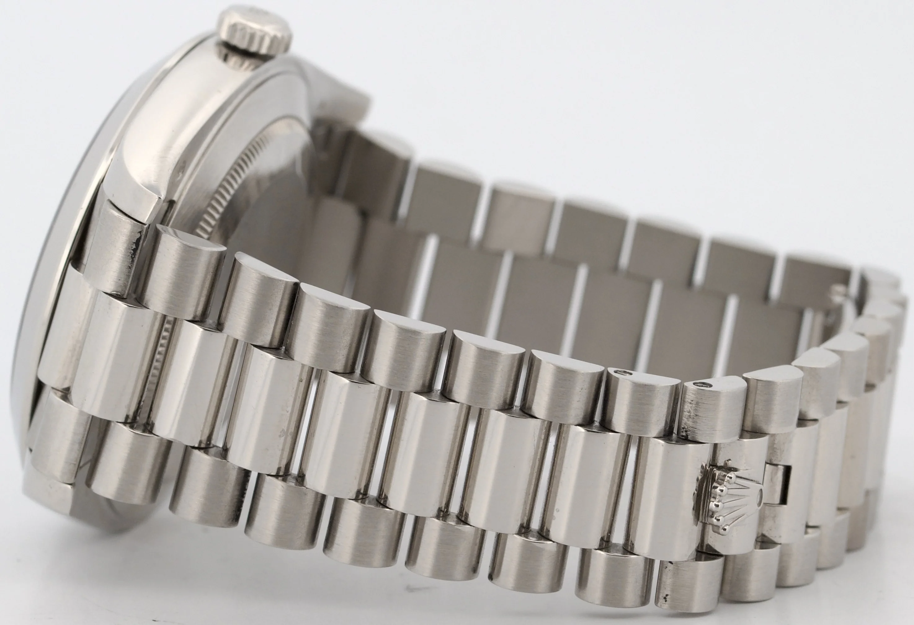 Rolex Day-Date President 40mm 950 Platinum GLACIER BLUE MOTIF Smooth 228206 BOX - Image 7