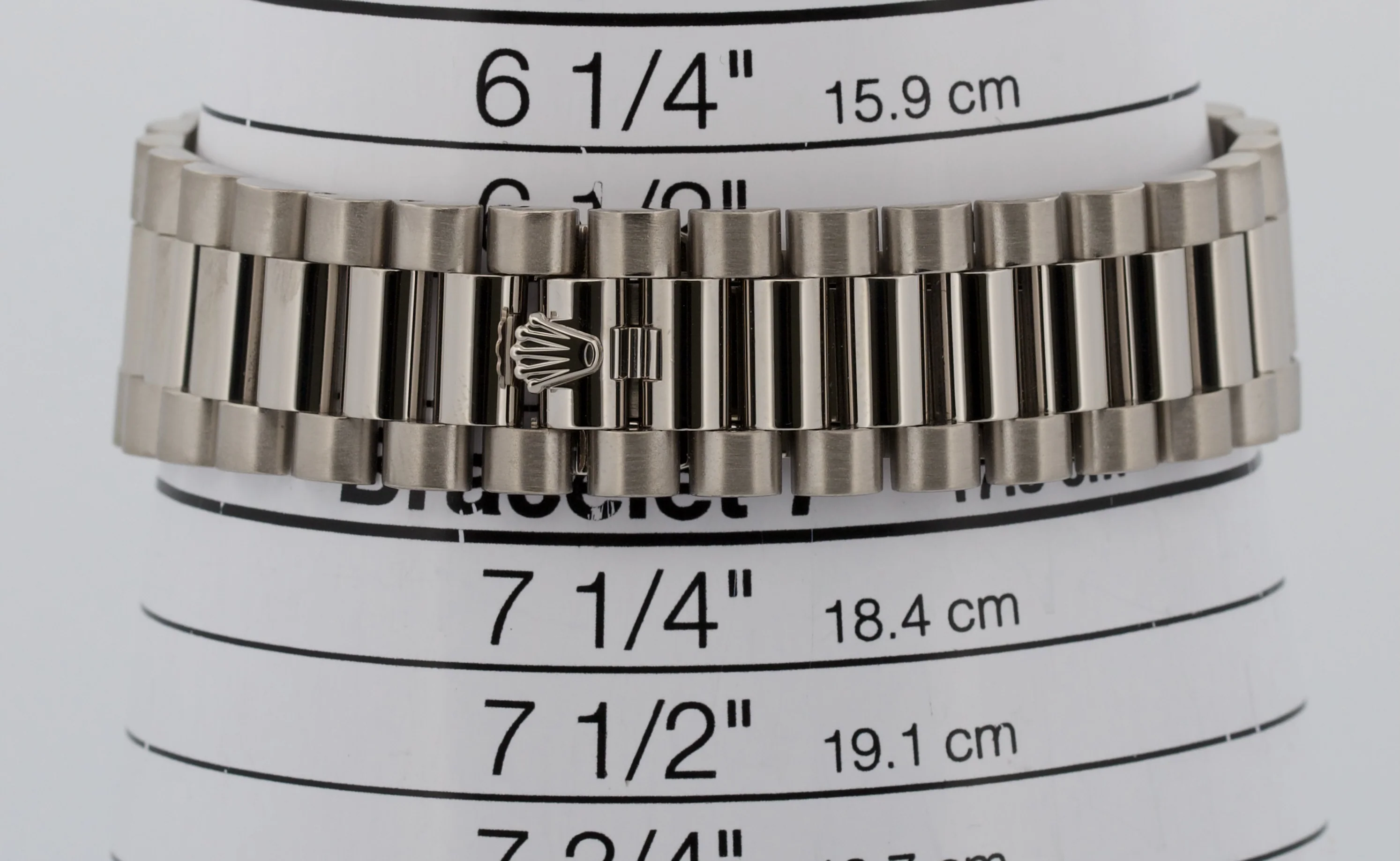 Rolex Day-Date President 40mm BLUE ROMAN 18K White Gold Fluted 228239 Watch - Image 10