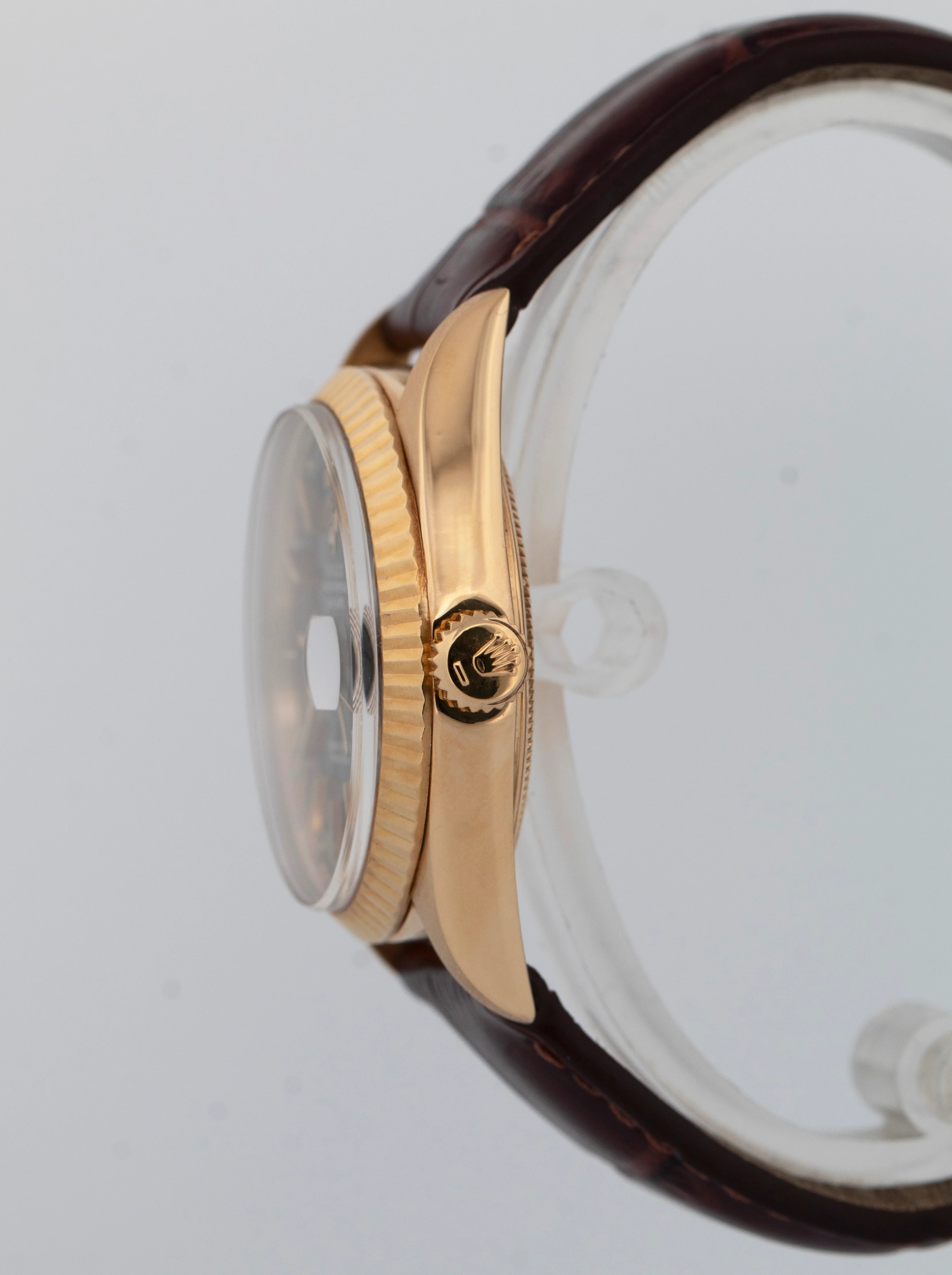 Rolex Day-Date President Black PATINA 18K Yellow Gold Fluted 36mm 1803 Watch - Image 3
