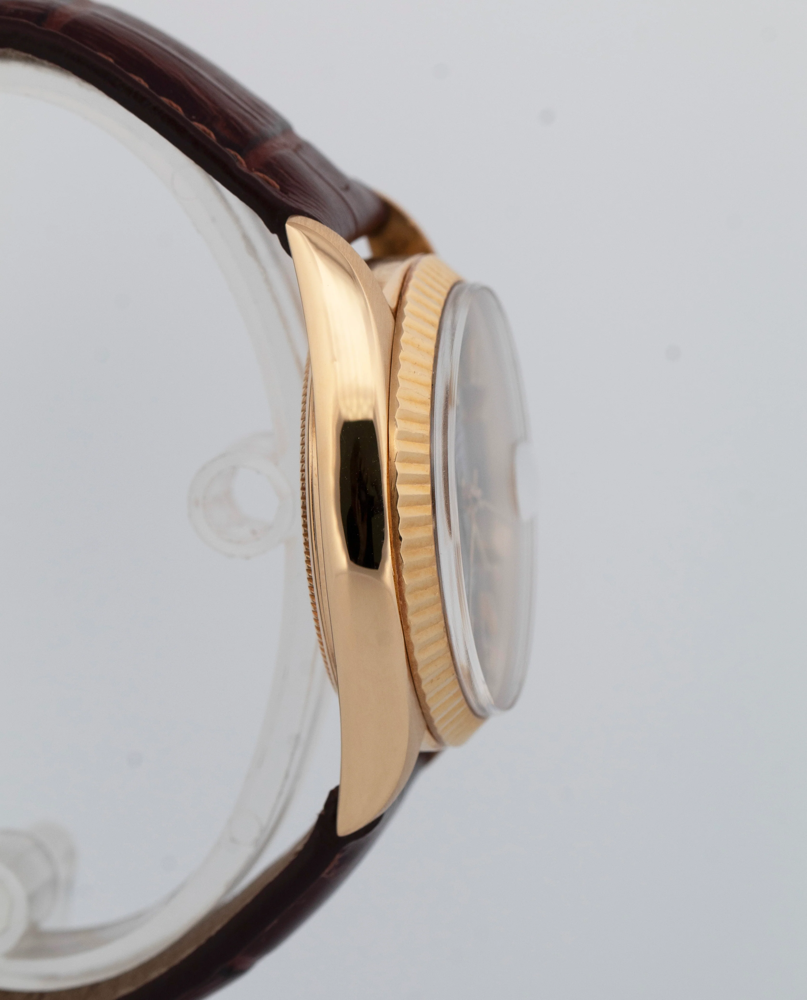 Rolex Day-Date President Black PATINA 18K Yellow Gold Fluted 36mm 1803 Watch - Image 4