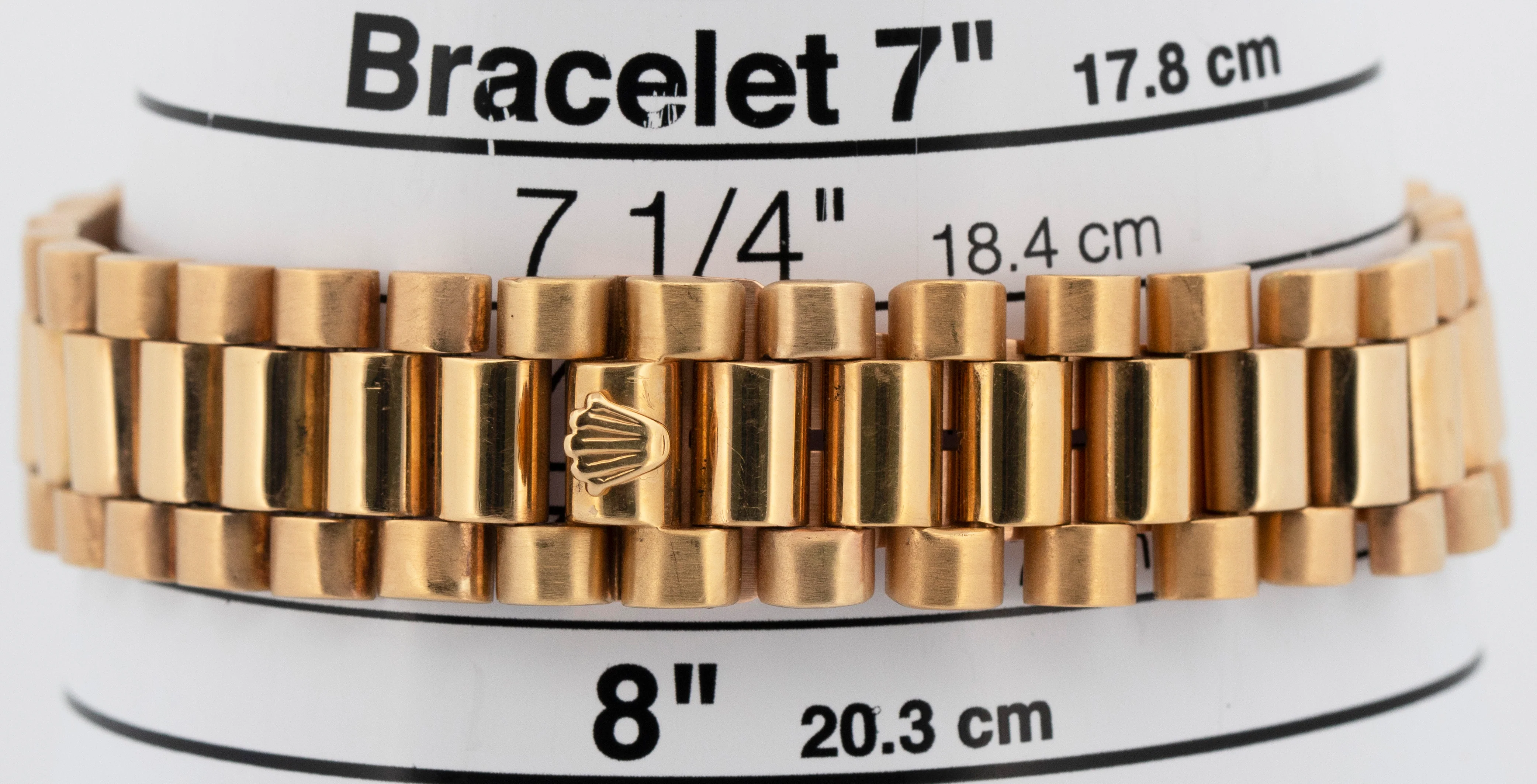 Rolex Day-Date President Blue DIAMOND 36mm Yellow Gold Fluted Watch 1803 - Image 5