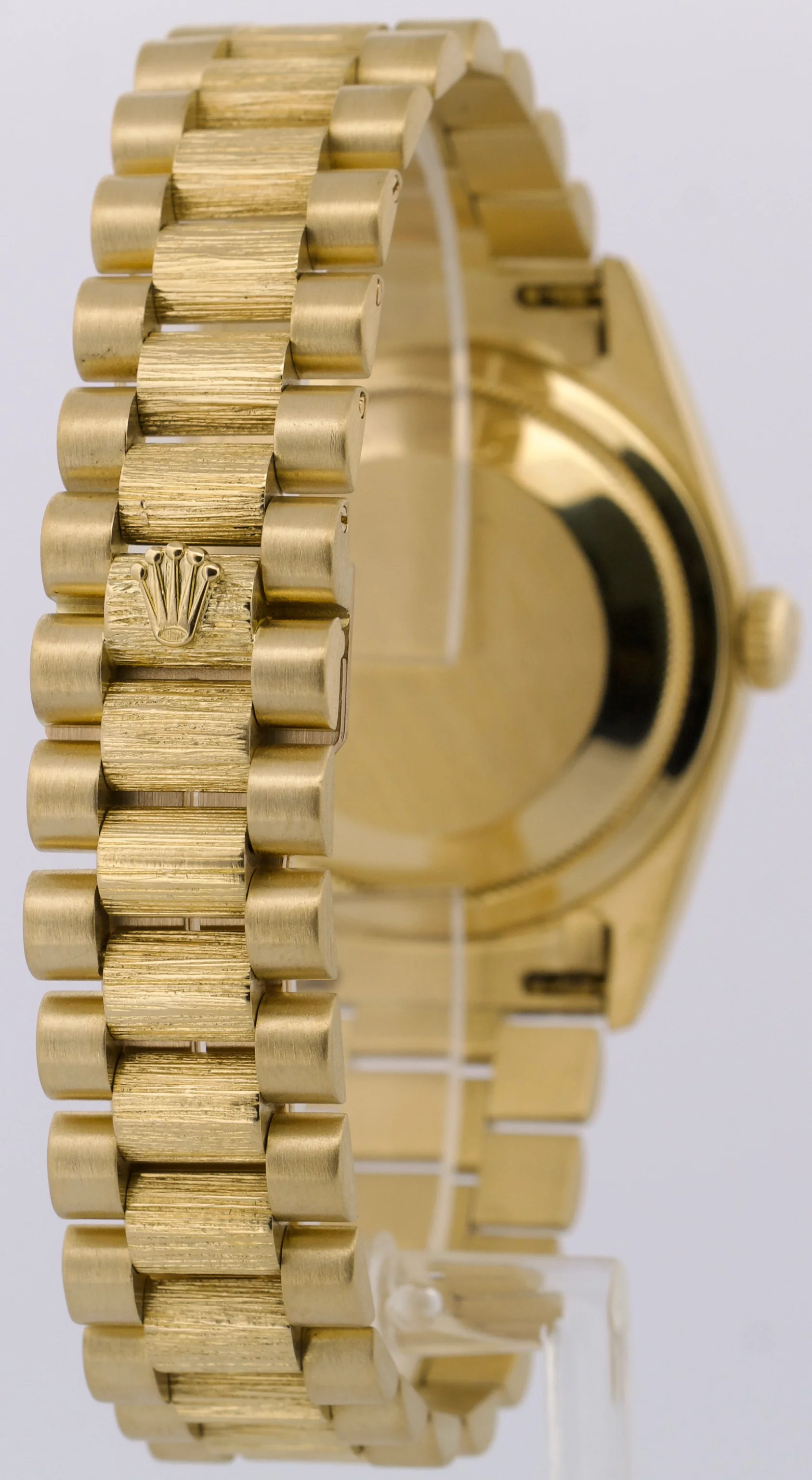 Rolex Day-Date President CHAMPAGNE DIAMOND 18K Yellow Gold BARK 36mm 18308 Watch - Image 6