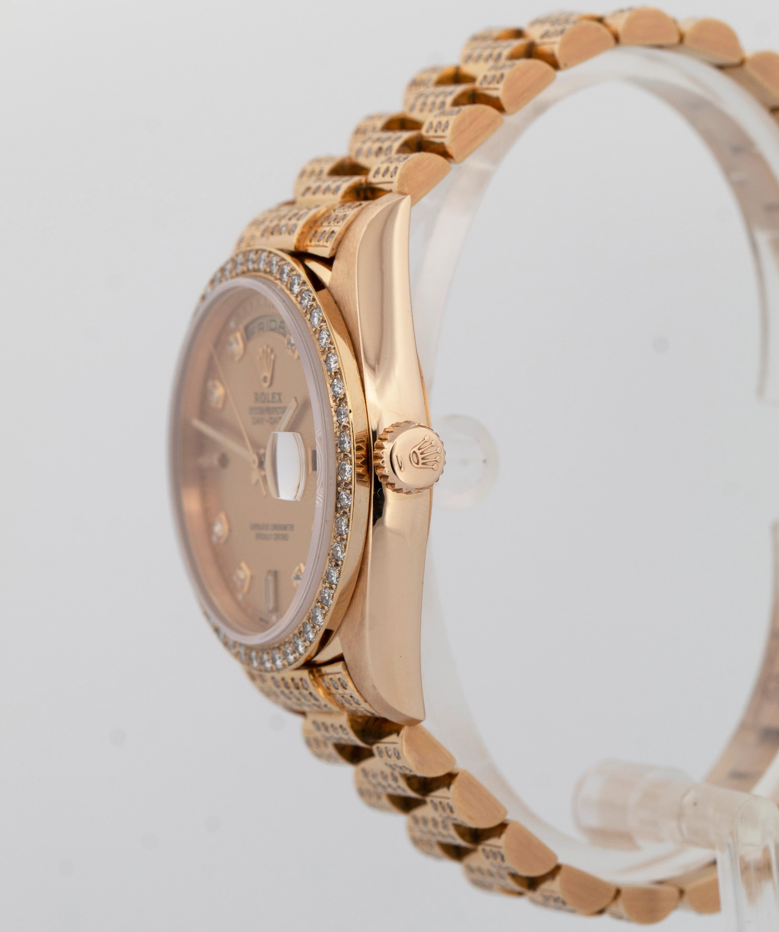 Rolex Day-Date President CHAMPAGNE DIAMOND 36mm 18K Yellow Gold Watch 18238 - Image 3