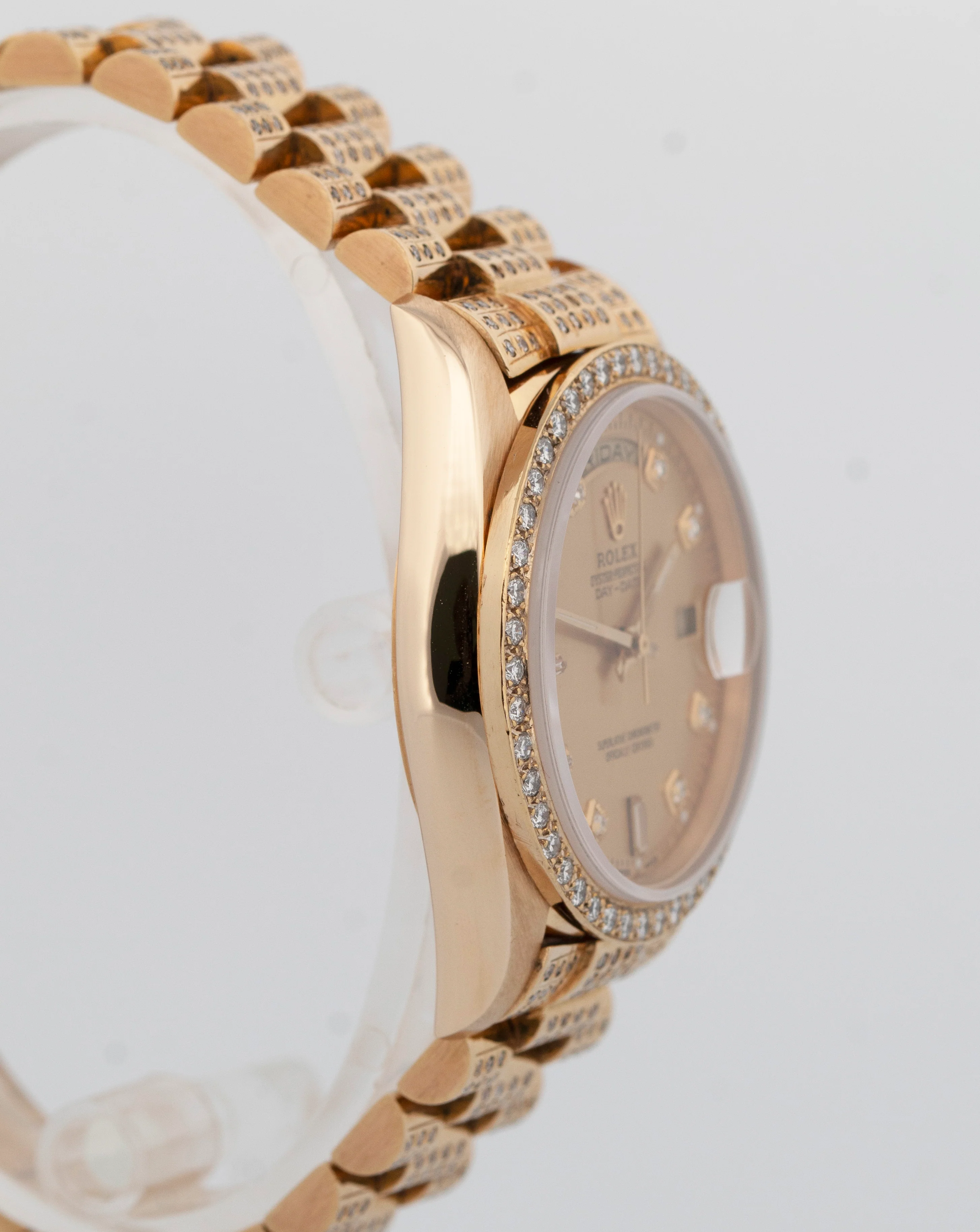 Rolex Day-Date President CHAMPAGNE DIAMOND 36mm 18K Yellow Gold Watch 18238 - Image 4