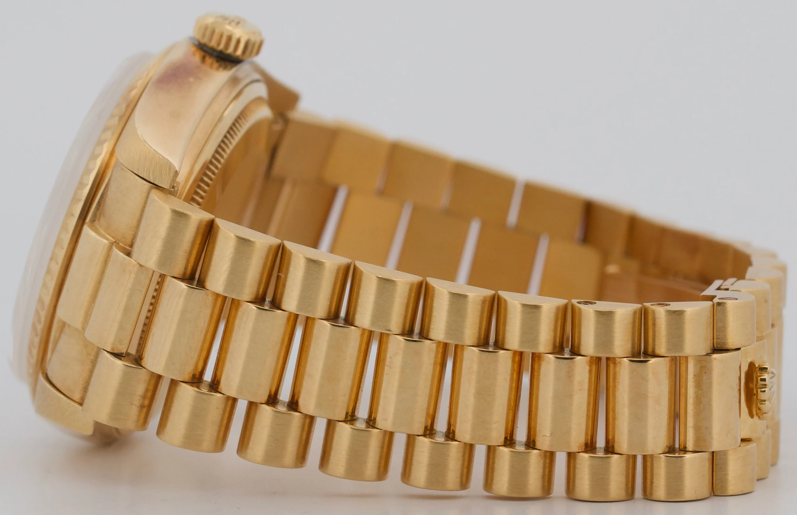Rolex Day-Date President CHAMPAGNE DIAMOND SAPPHIRE STRING 36mm 18K Gold 18038 - Image 7