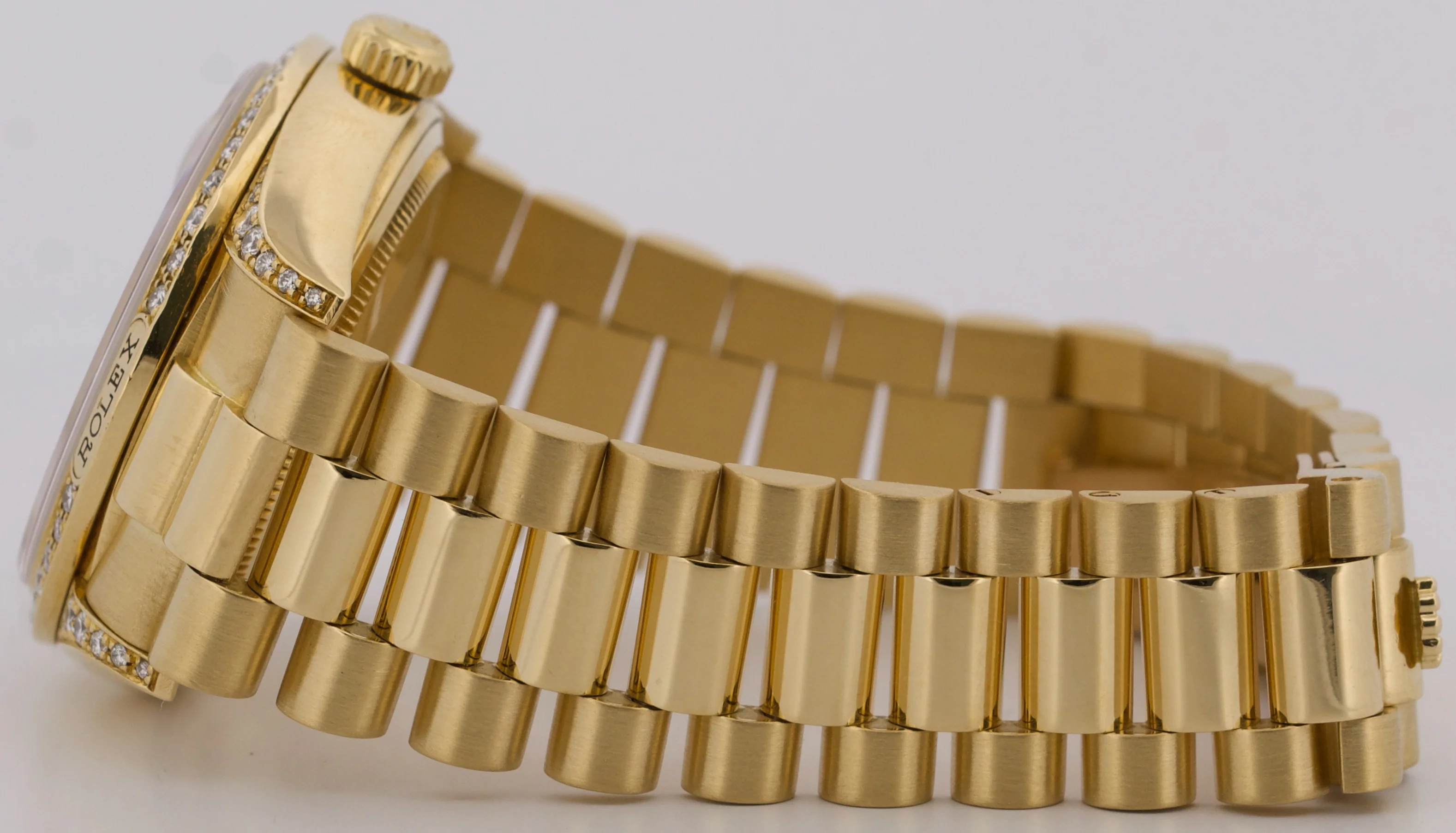Rolex Day-Date President CROWN COLLECTION 18K Gold MOP DIAMOND 36mm 18138 BOX - Image 7