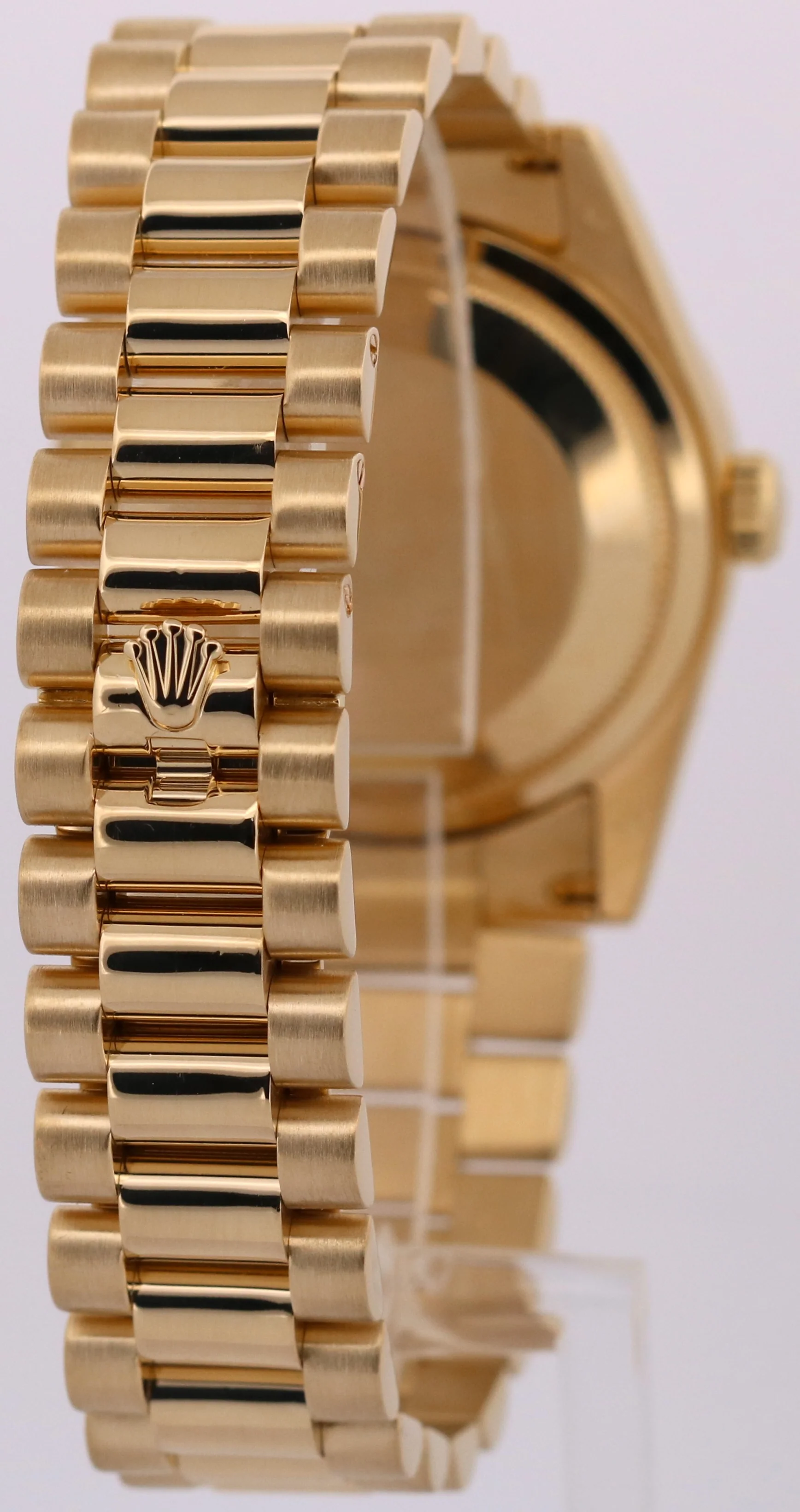 Rolex Day-Date 118238 Factory Champagne DIAMOND Rehaut HEAVY BAND 18K Gold 36mm - Image 5