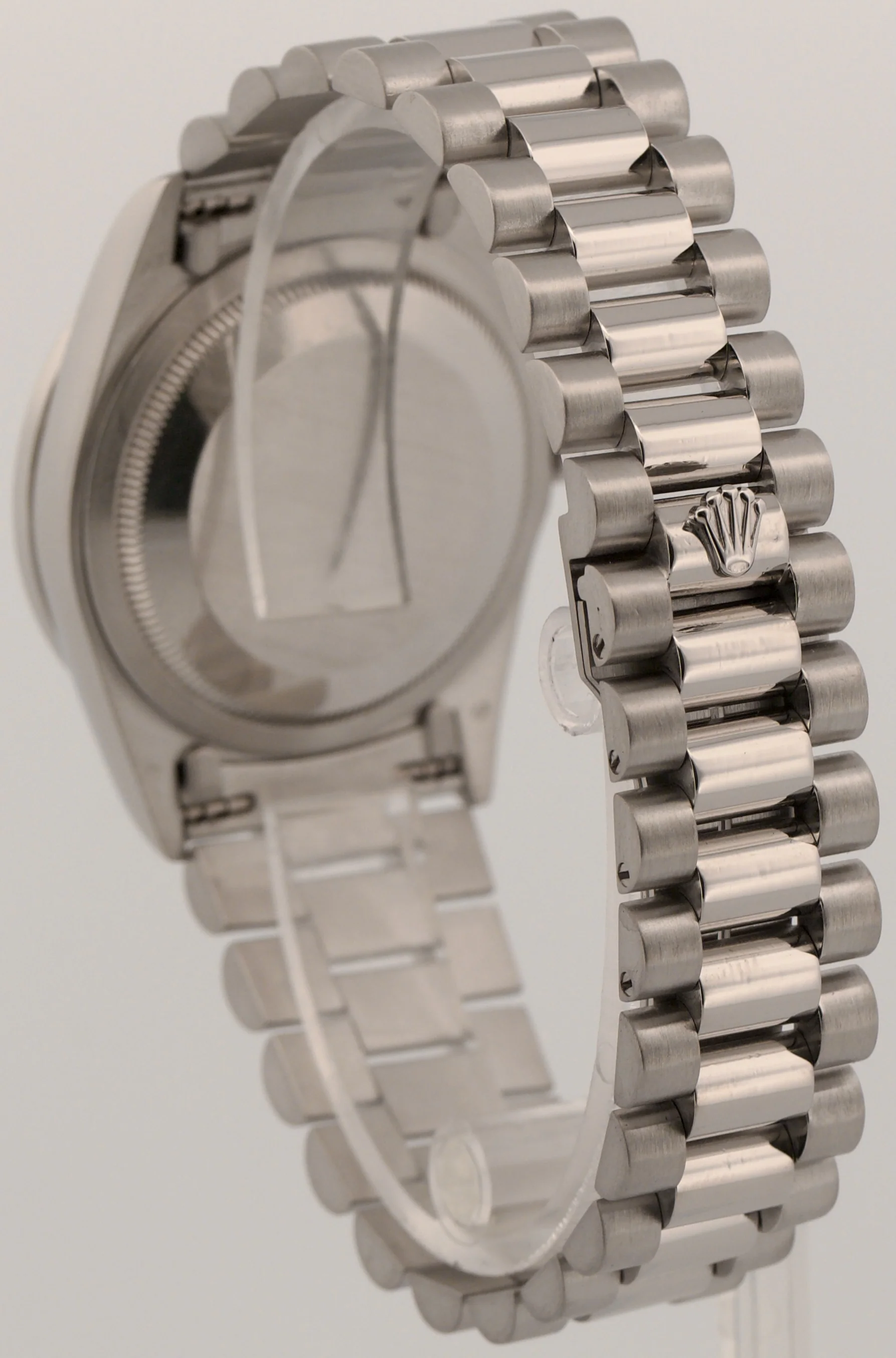 Rolex Day-Date President FACTORY SILVER DIAMOND 36mm 950 Platinum Watch 18346 - Image 5