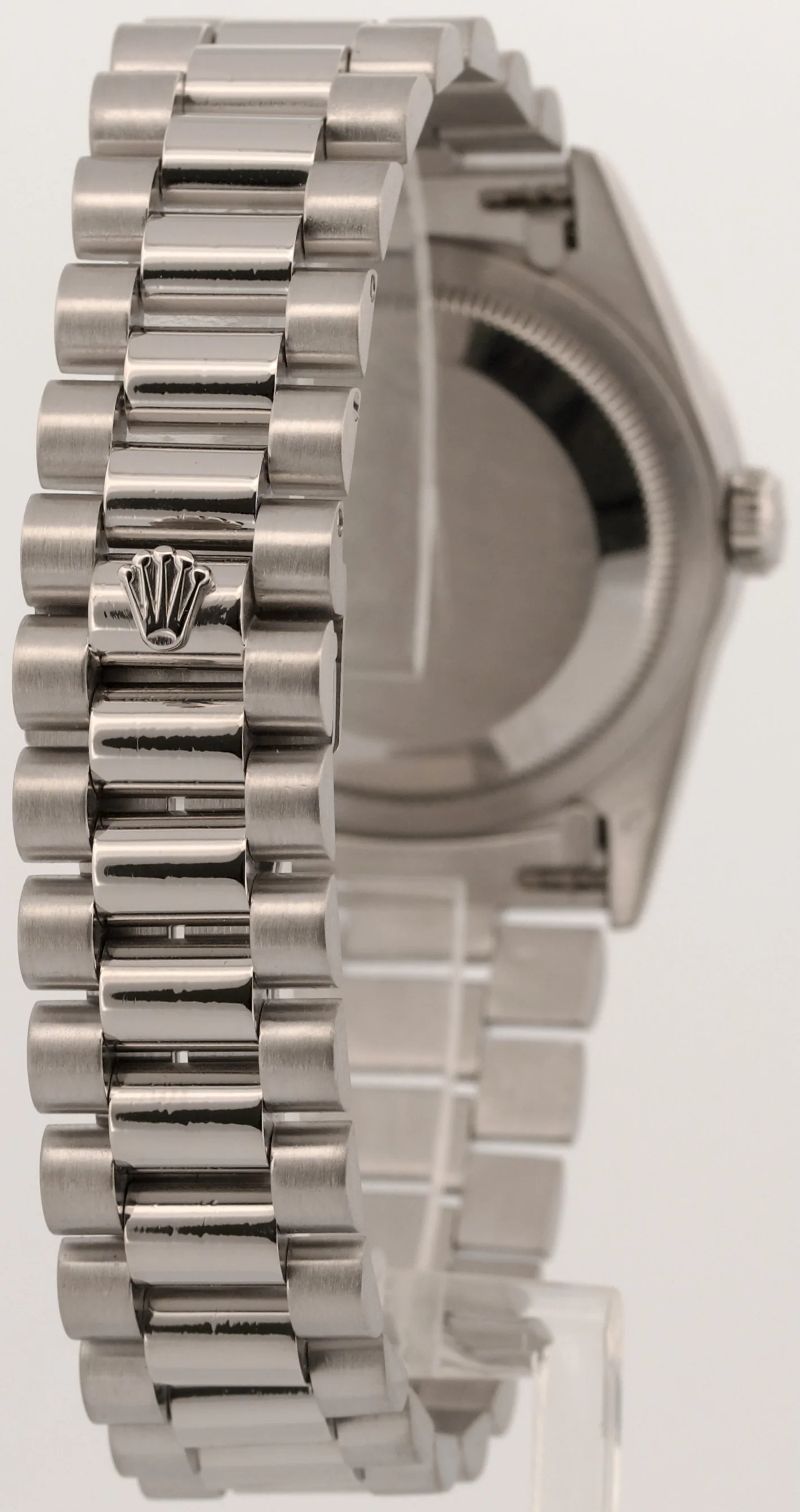 Rolex Day-Date President FACTORY SILVER DIAMOND 36mm 950 Platinum Watch 18346 - Image 6