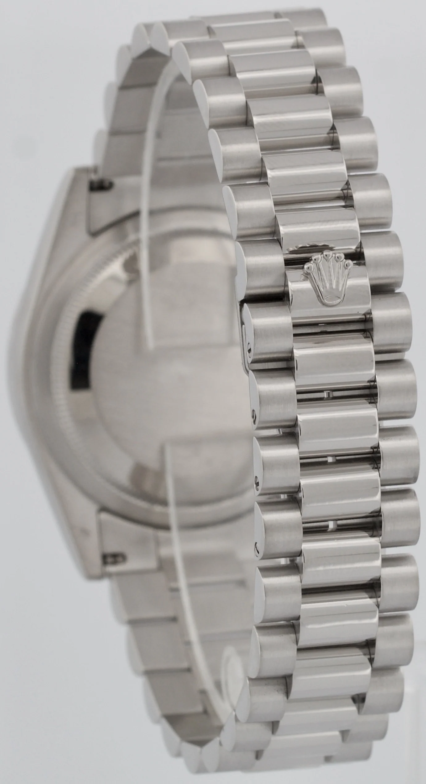 Rolex Day-Date Presidential 36mm SILVER ROMAN 950 Platinum 118206 Watch BOX - Image 5