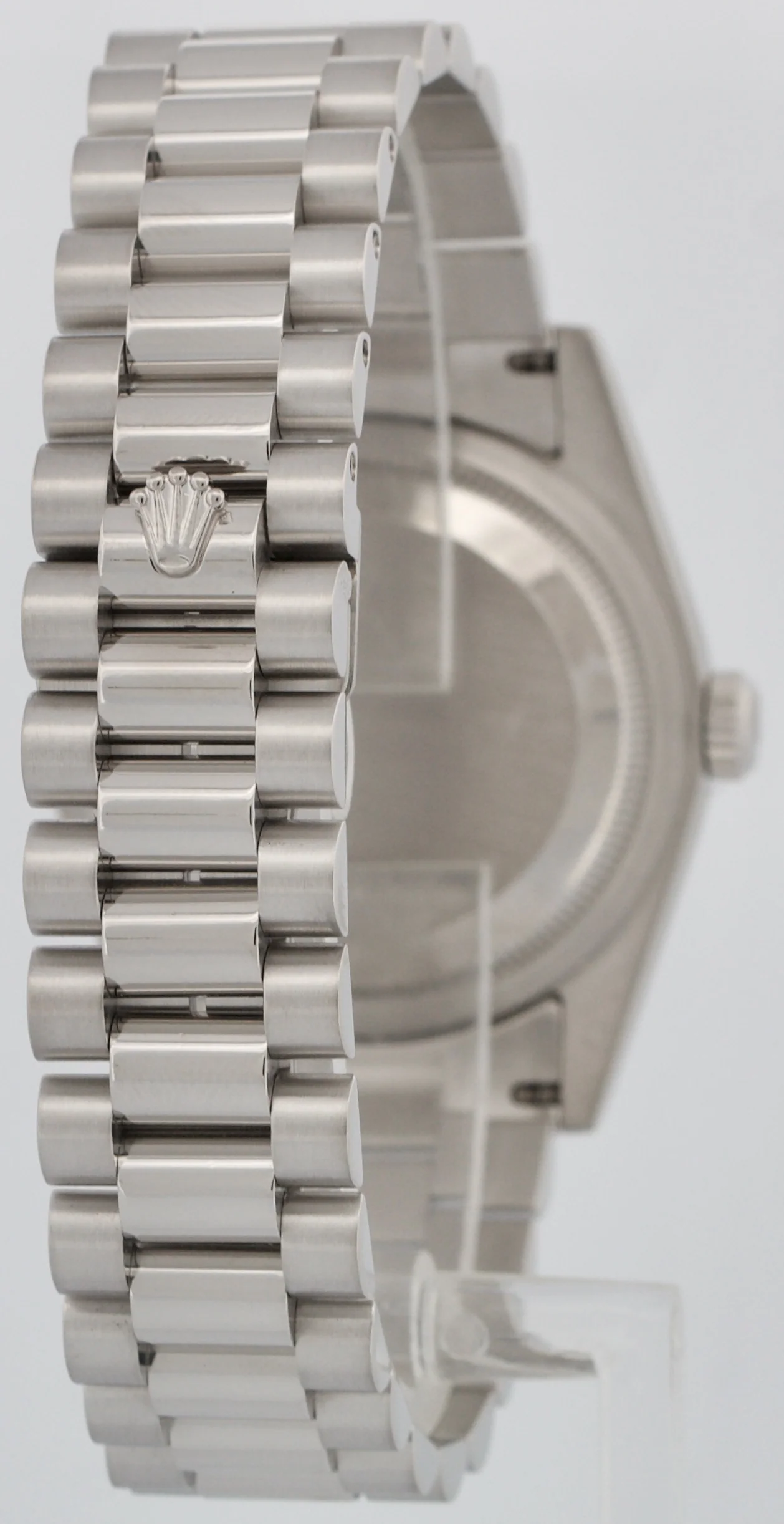 Rolex Day-Date Presidential 36mm SILVER ROMAN 950 Platinum 118206 Watch BOX - Image 6