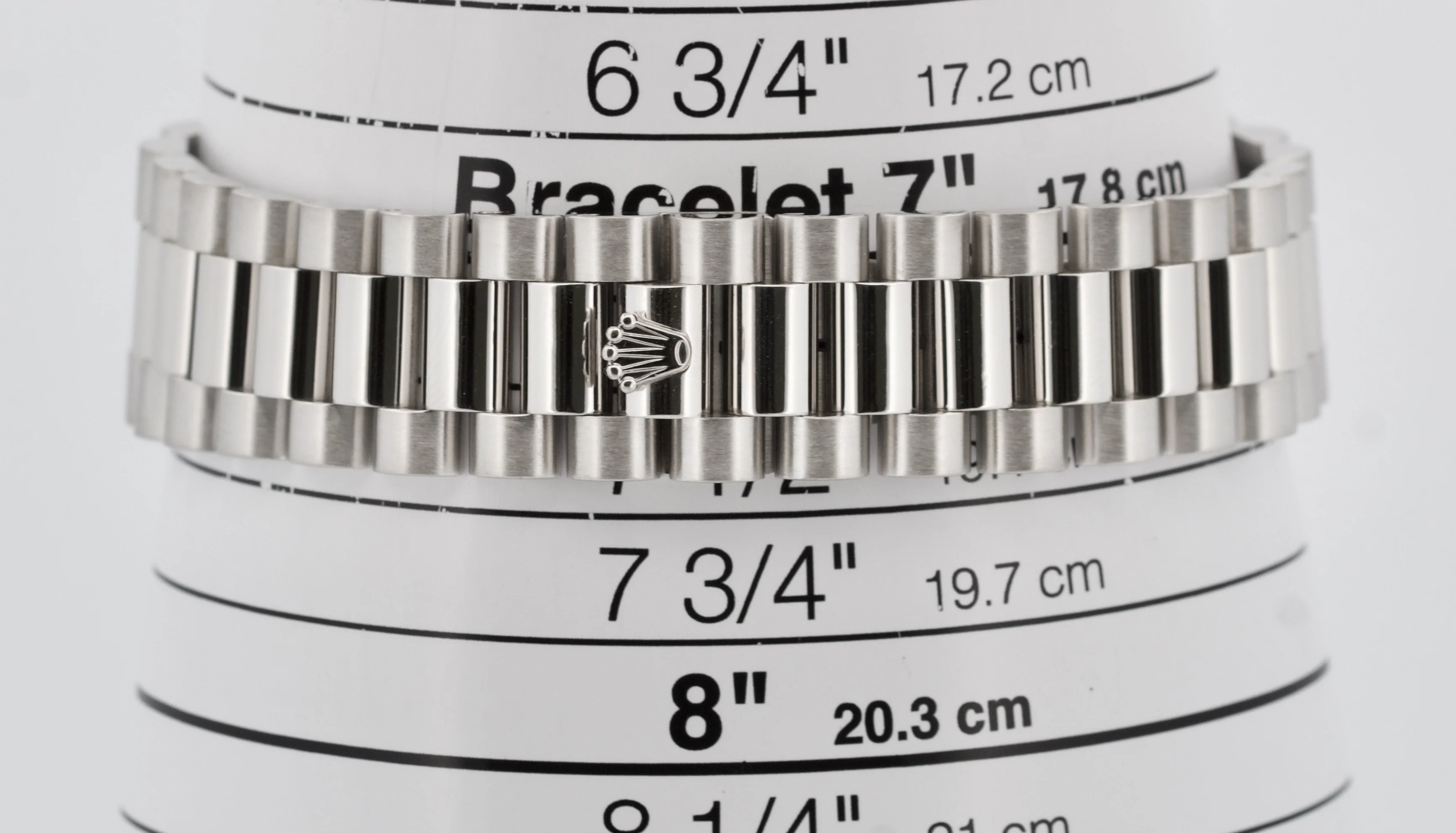Rolex Day-Date Presidential 36mm SILVER ROMAN 950 Platinum 118206 Watch BOX - Image 9