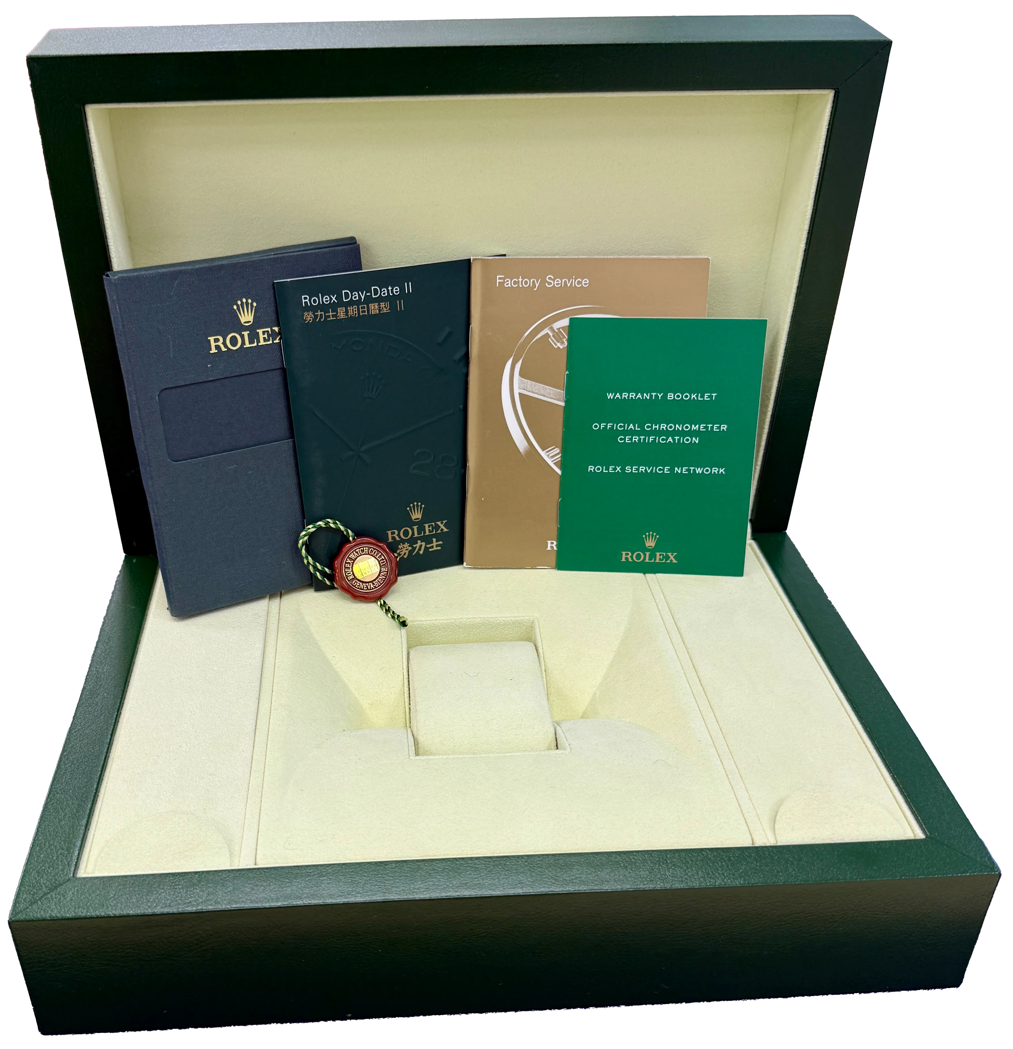 Rolex Day-Date Presidential GLACIER BLUE 41mm Roman Platinum 218206 Watch BOX - Image 2