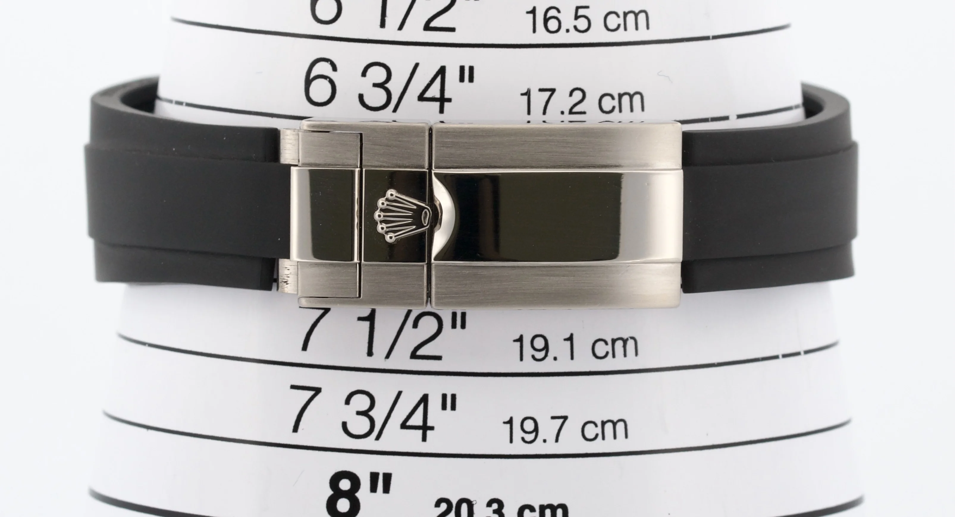 Rolex Daytona BLACK DIAMOND 18K White Gold OYSTERFLEX Rubber 40mm 116519 LN BOX - Image 7